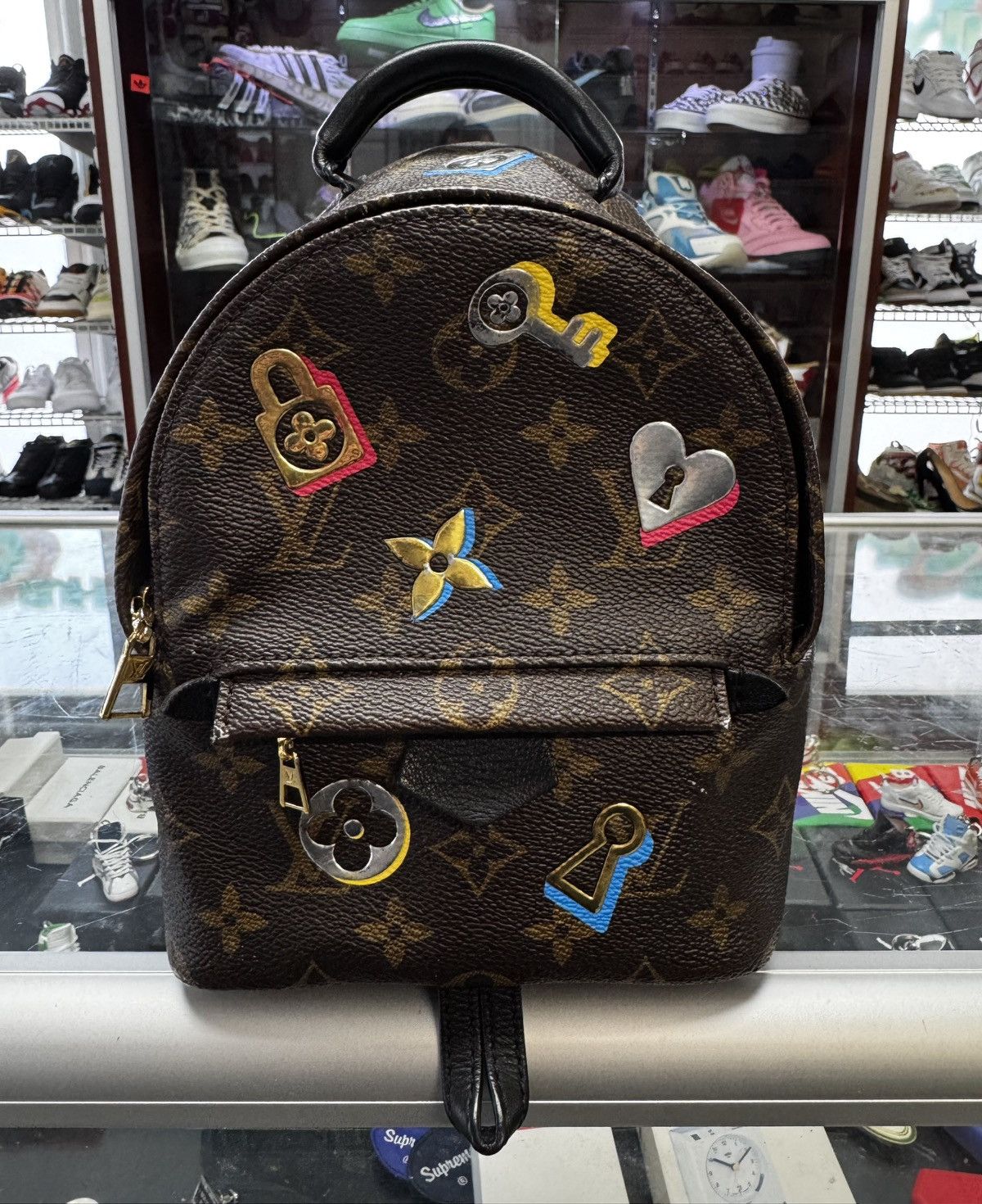 Louis Vuitton Louis Vuitton Monogram Love Lock Mini Palm Springs Backpack Size ONE SIZE - 1 Thumbnail