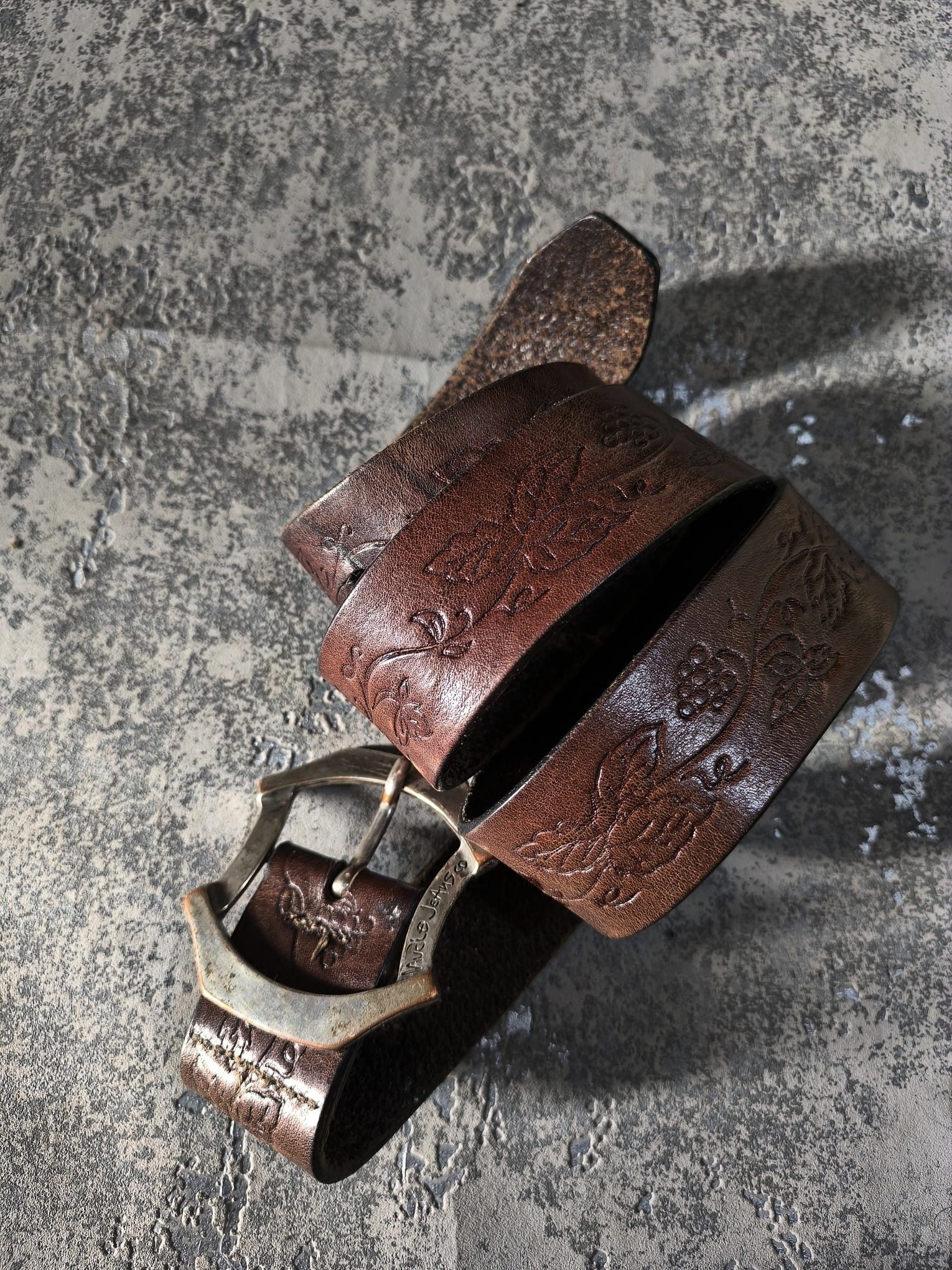 Nudie Jeans vintage nudie jeans italy leather belt western pattern Size ONE SIZE - 4 Thumbnail