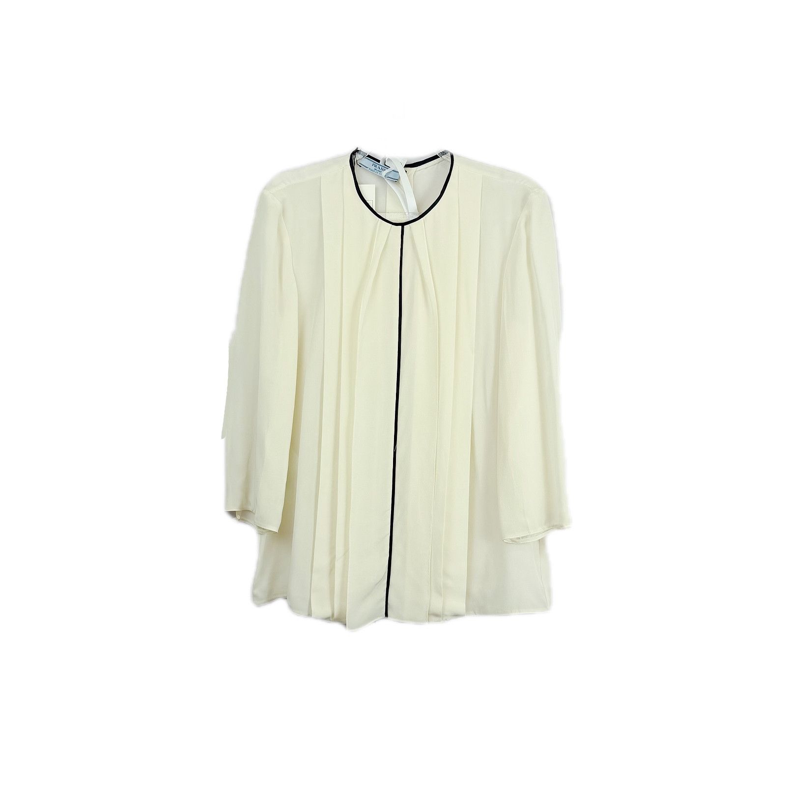 Prada Prada Pleated Blouse Size 38 Size XS / US 0-2 / IT 36-38 - 1 Thumbnail