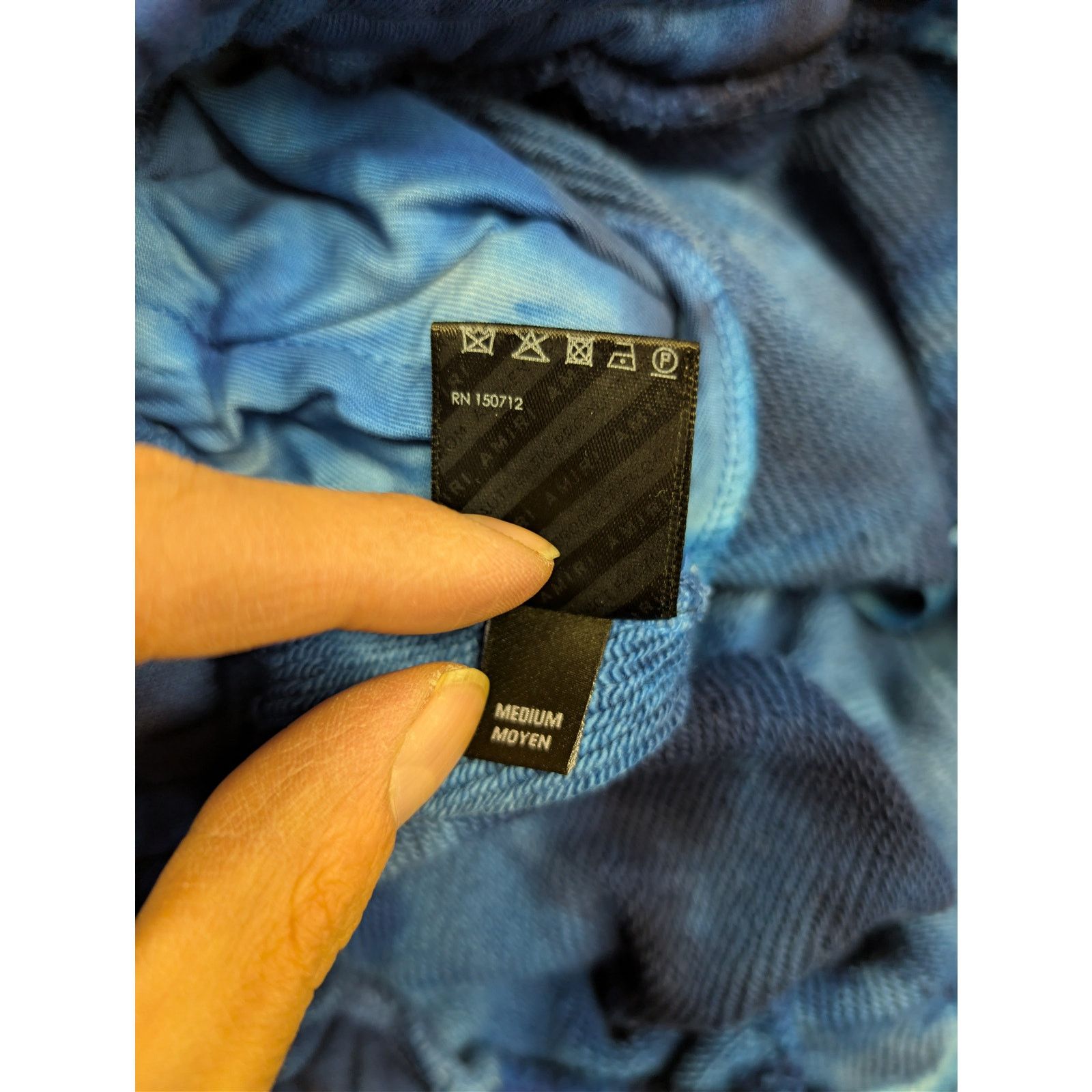 Amiri o1rshd1 Tie Dye MA Sweatshort Shorts in Blue M Size US 32 / EU 48 - 18 Thumbnail