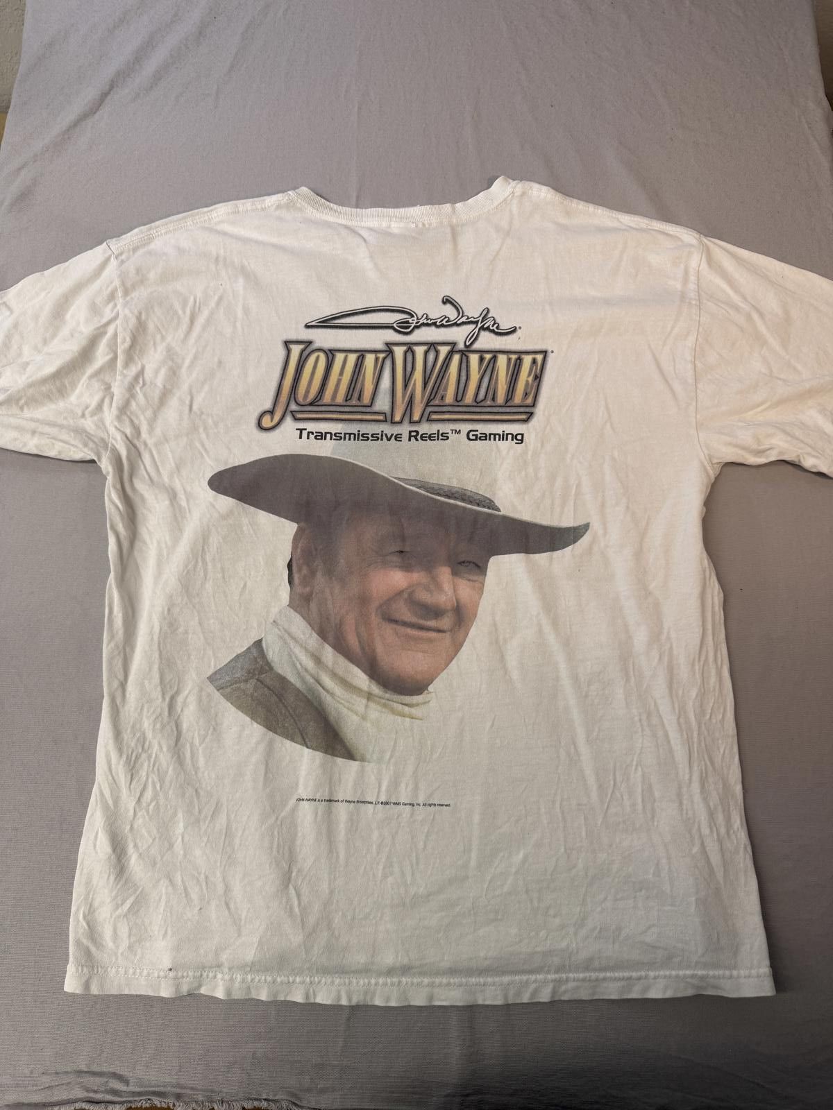 Gildan John Wayne T-shirt New Sheriff of Slots Reels Gaming XL Size US XL / EU 56 / 4 - 2 Thumbnail