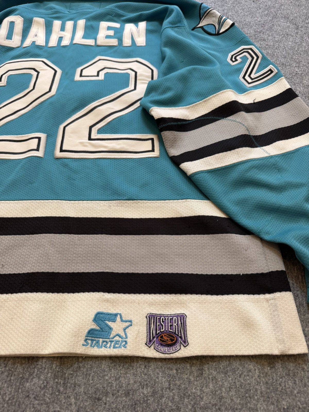 Starter NHL Jersey San Jose Sharks Dahlen vintage 1991-1993 hockey Size US M / EU 48-50 / 2 - 12 Thumbnail