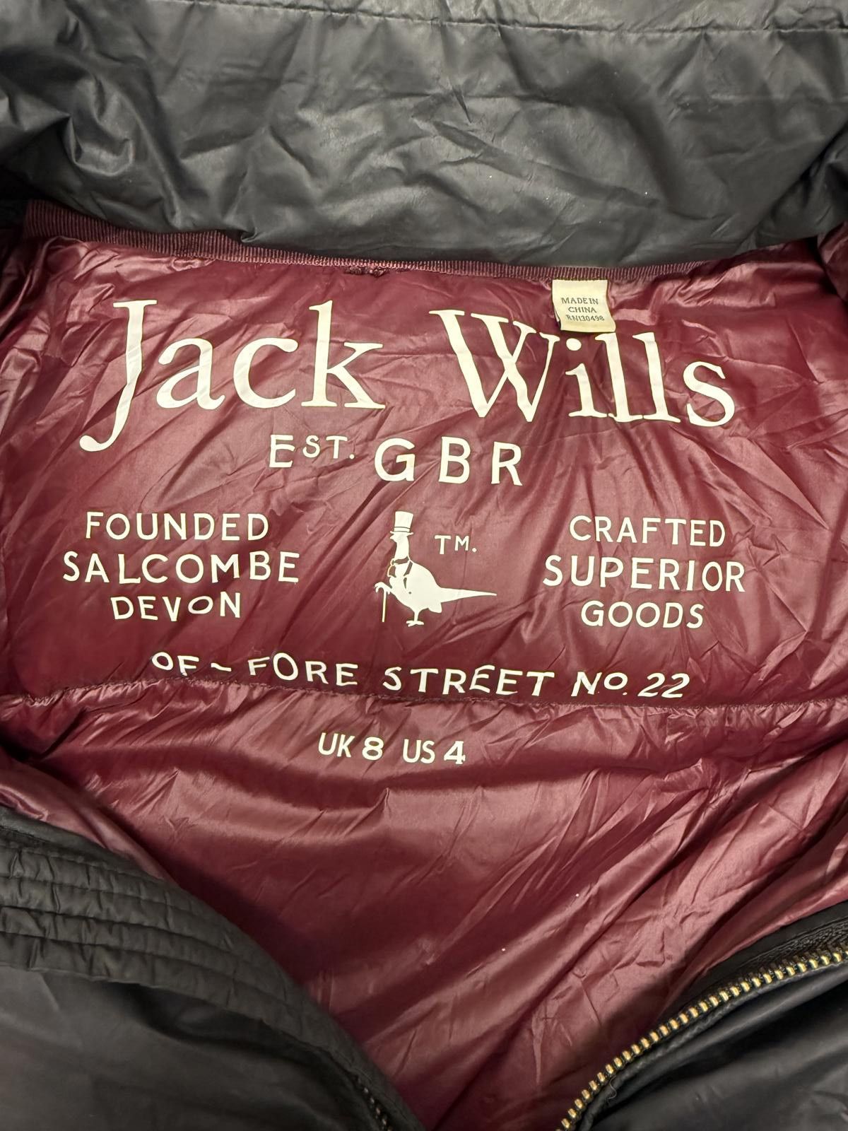 Jack Wills Jack Wills Black Quilted Puffer Coat with Hood Size S / US 4 / IT 40 - 4 Thumbnail