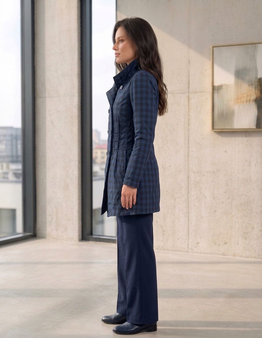 Marithe + Francois Girbaud Marithé + François Girbaud Women’s Trench Coat Dark Blue Size XS / US 0-2 / IT 36-38 - 2 Thumbnail