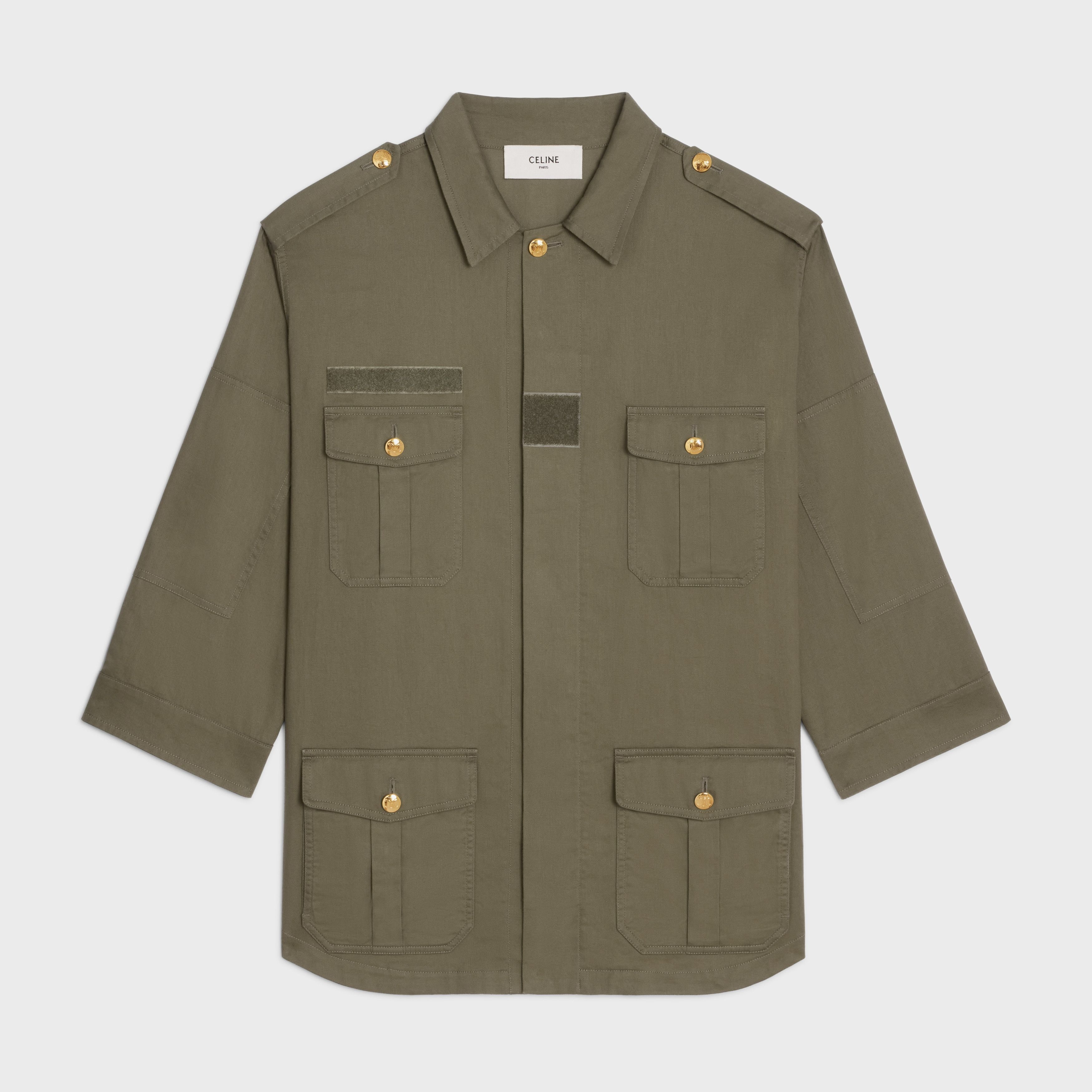 Celine o1w1db10925 2W945106K Military Parka in Military Green Size M / US 6-8 / IT 42-44 - 1 Thumbnail