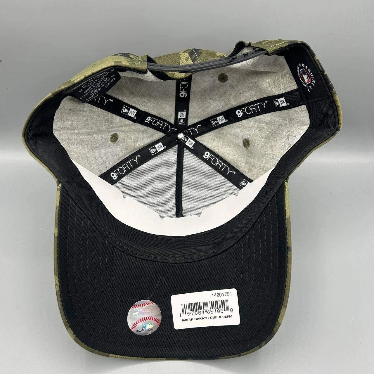New Era Oakland Athletics Hat Men Camo Snap Back Cap A-Frame Cotton Size ONE SIZE - 2 Thumbnail