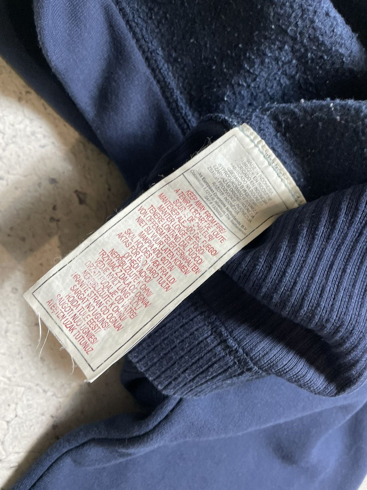 Nike Vintage Nike Swoosh Drill Y2K Hoodie Size US XL / EU 56 / 4 - 8 Thumbnail