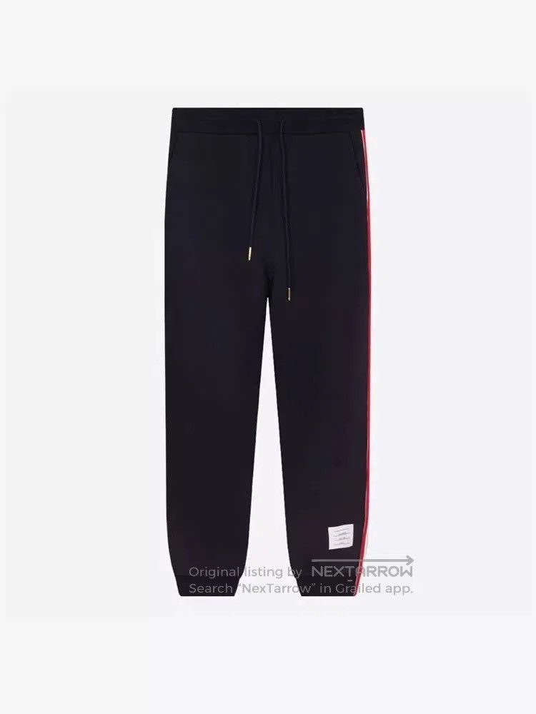Thom Browne Thom Browne Navy Side Stripe Sweatpants. Size US 34 / EU 50 - 1 Thumbnail