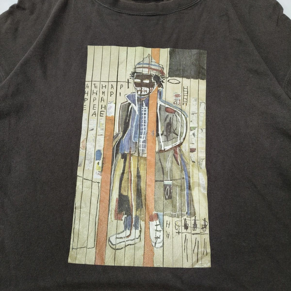Jean-Michel Basquiat Vintage NIKO AND.. X Jean Michel Basquiat Art Tshirt Size US M / EU 48-50 / 2 - 4 Thumbnail