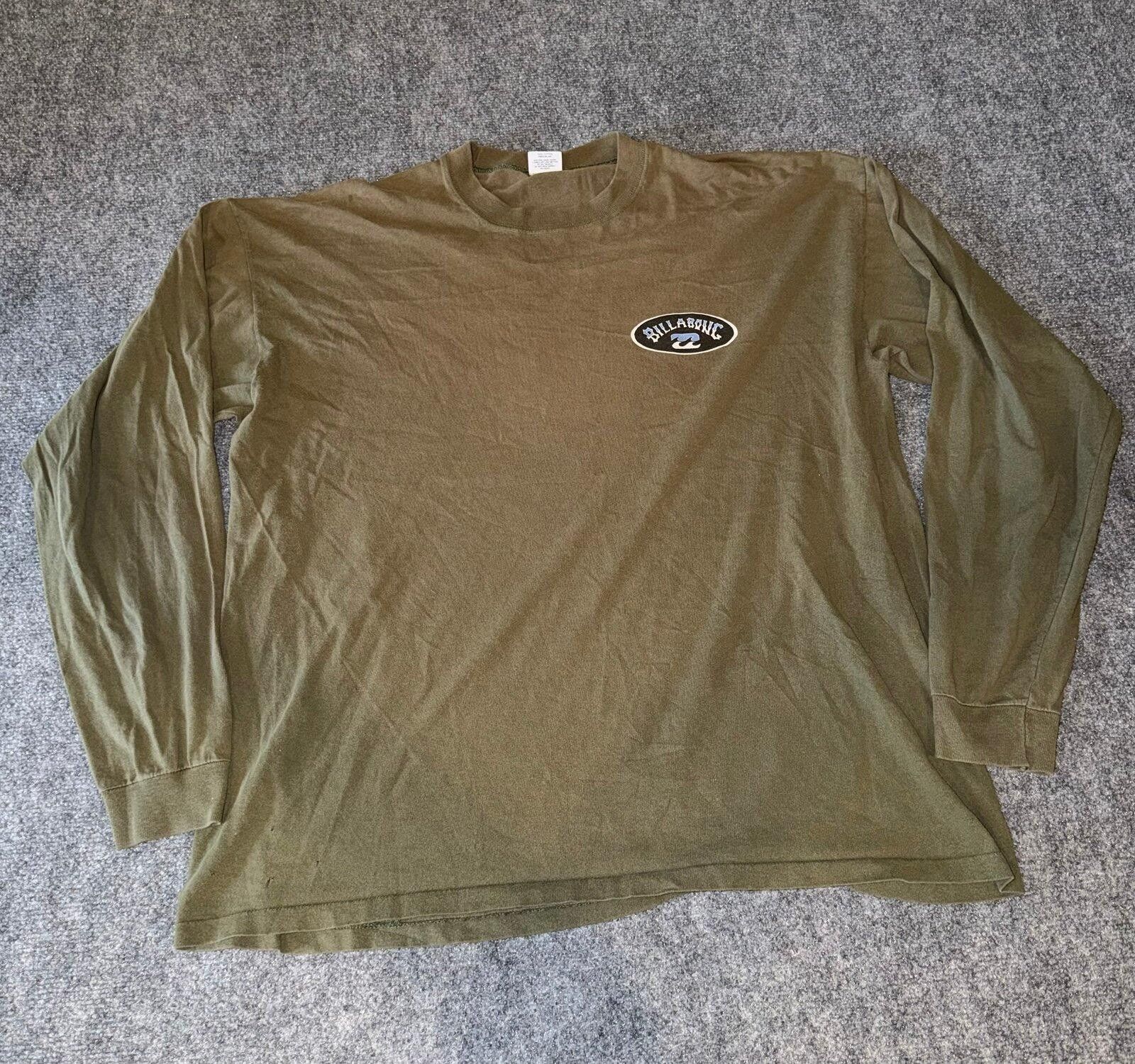 Billabong Billabong 1994 Made in USA Green Longsleeve Mens XL Vtg y2k Size US XL / EU 56 / 4 - 2 Thumbnail