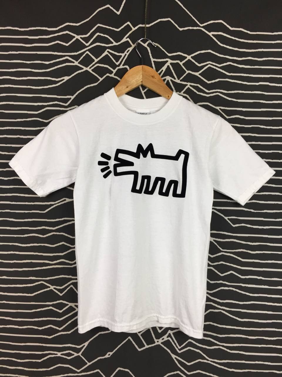 Keith Haring Vtg Keith Haring Pop Shop Barking Dog Made In Usa Tee Size US XXS / EU 40 - 2 Thumbnail