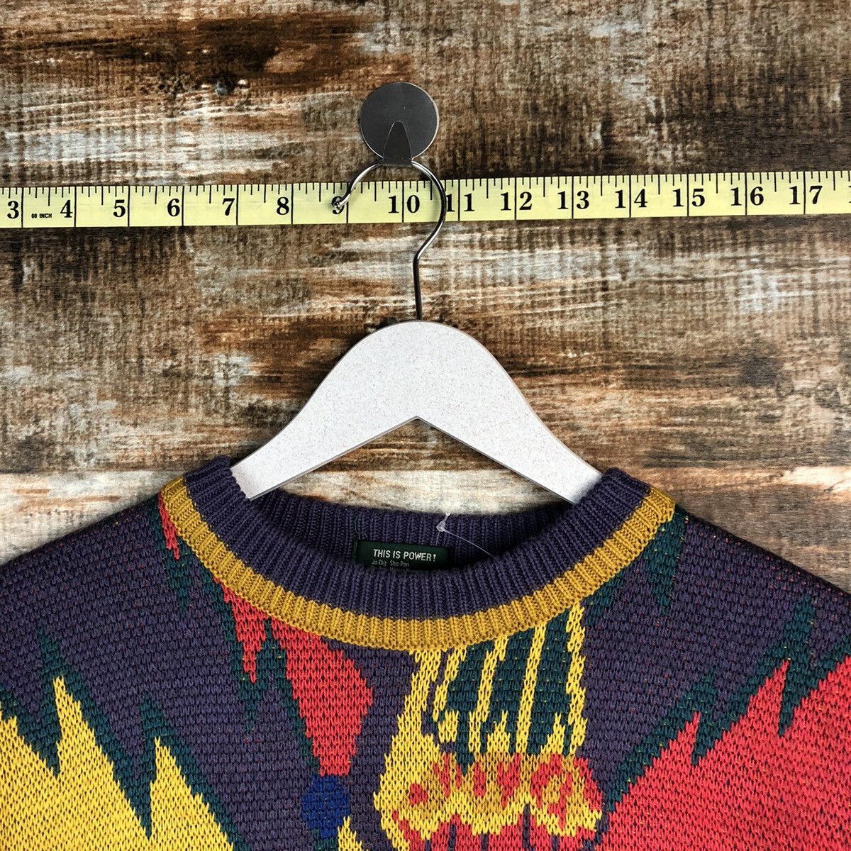 Japanese Brand This Is Power Purple art vintage sweatshirt Knitwear #A1248 Size US M / EU 48-50 / 2 - 4 Thumbnail
