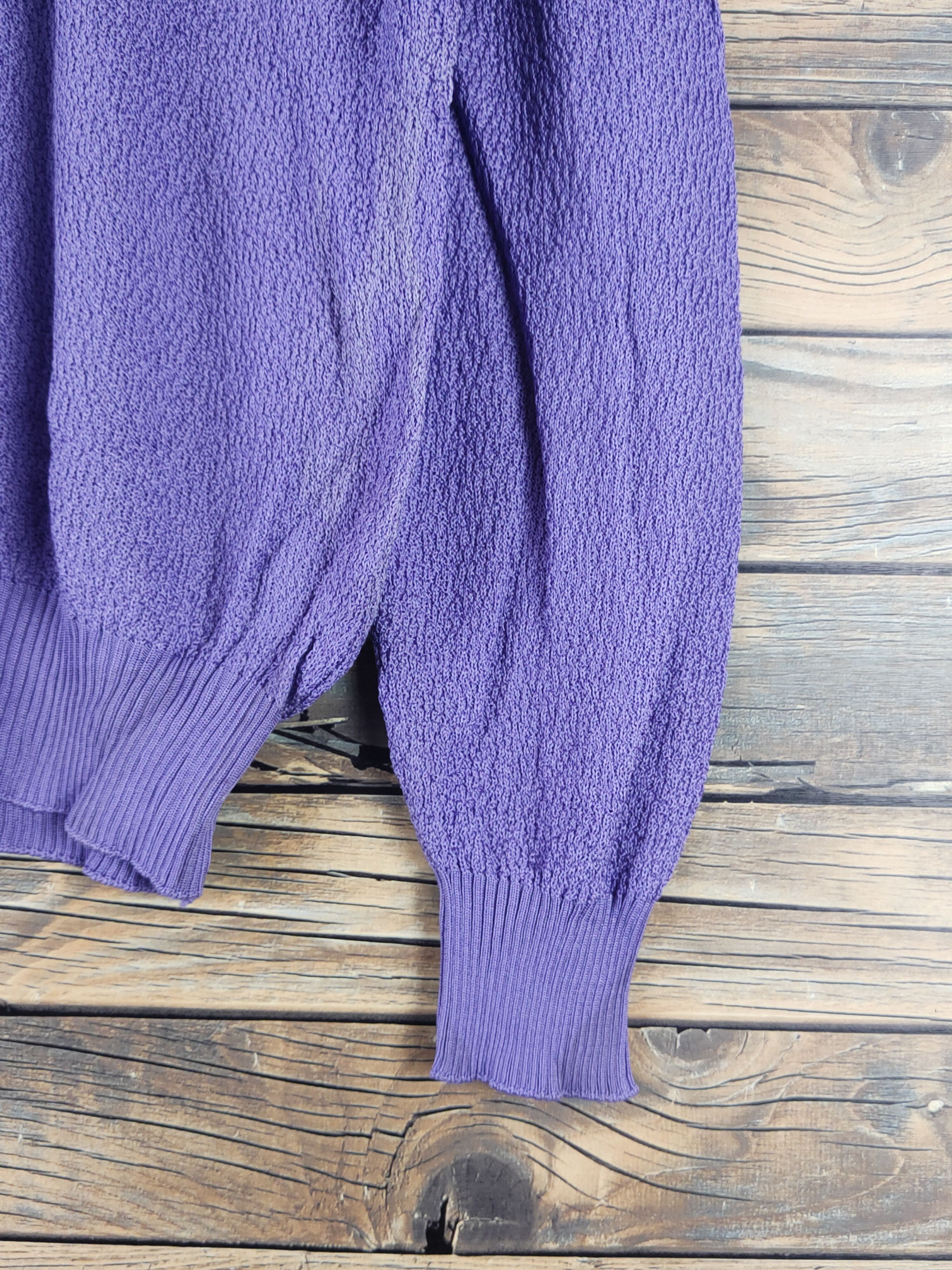 Vintage Miya Ken made in japan Purple Knitwear #W1774 Size US M / EU 48-50 / 2 - 7 Thumbnail