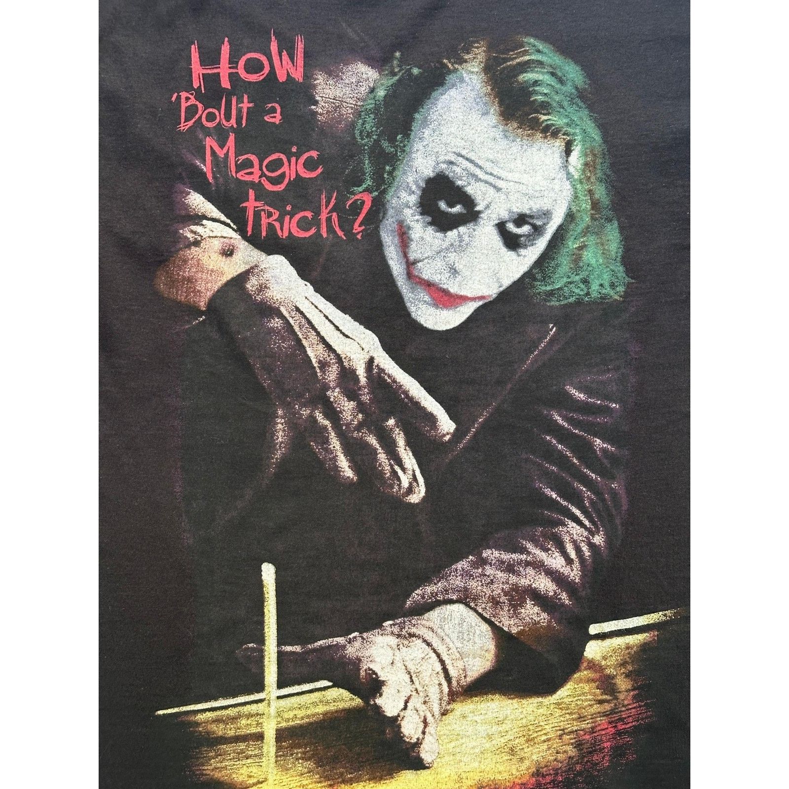 Delta Rare VTG T Shirt Dark Night Joker Movie SZ L Size US L / EU 52-54 / 3 - 3 Thumbnail