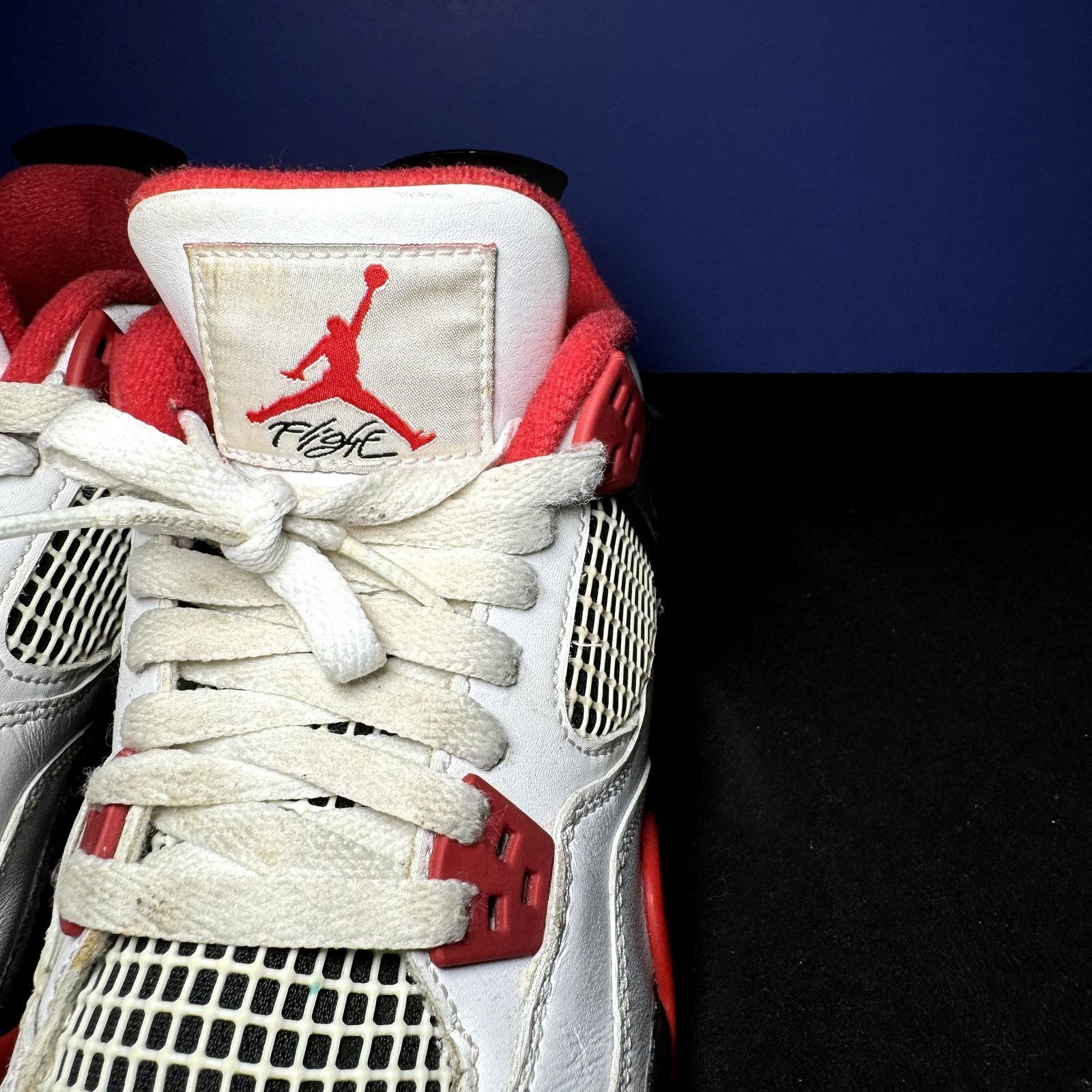 Jordan Brand × Nike Nike Air Jordan 4 Retro OG GS Fire Red 2020 - Size 6.5 Size US 6.5 / EU 39-40 - 5 Thumbnail