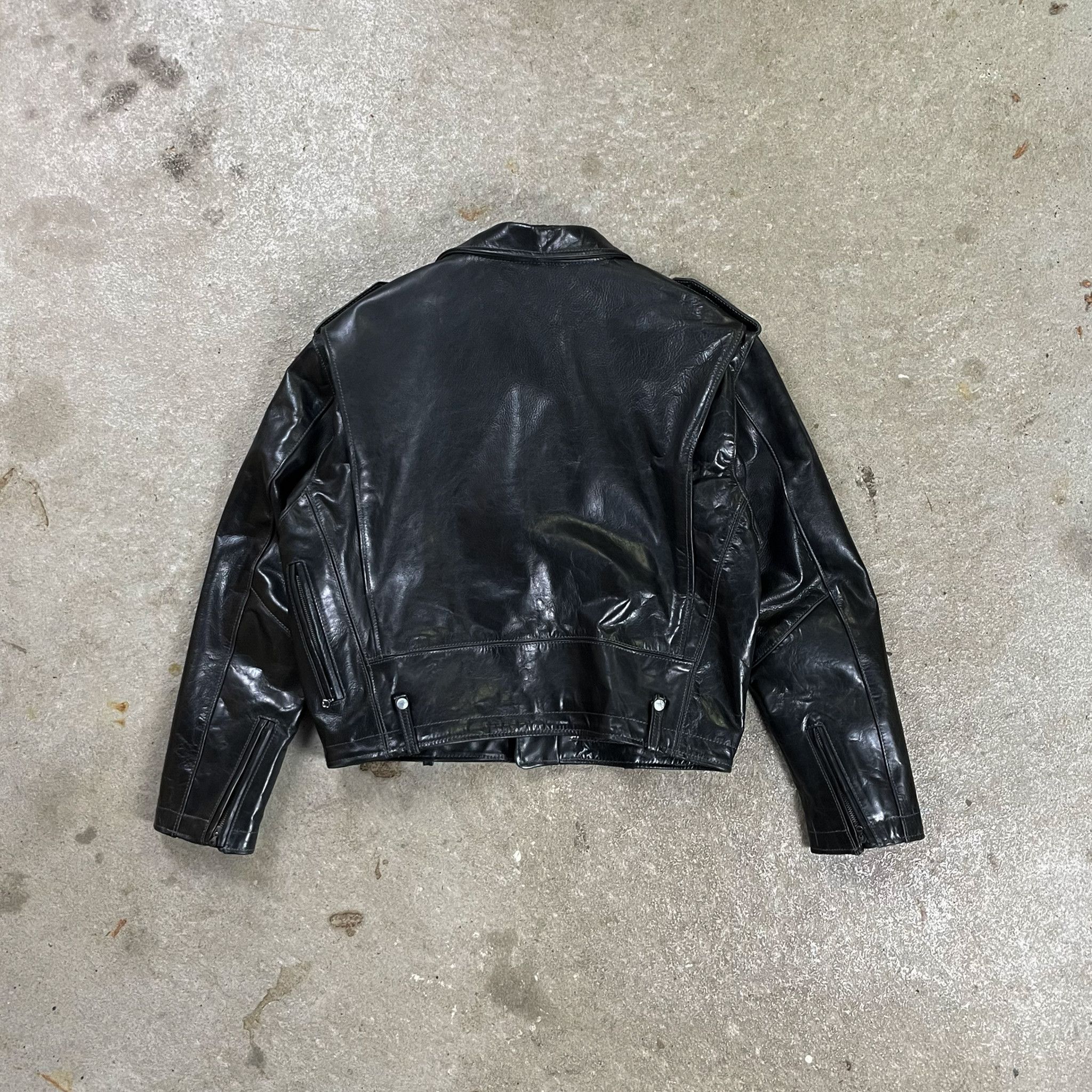 Diesel Vintage Diesel Black Genuine Leather Perfecto Biker Jacket Size US L / EU 52-54 / 3 - 3 Thumbnail
