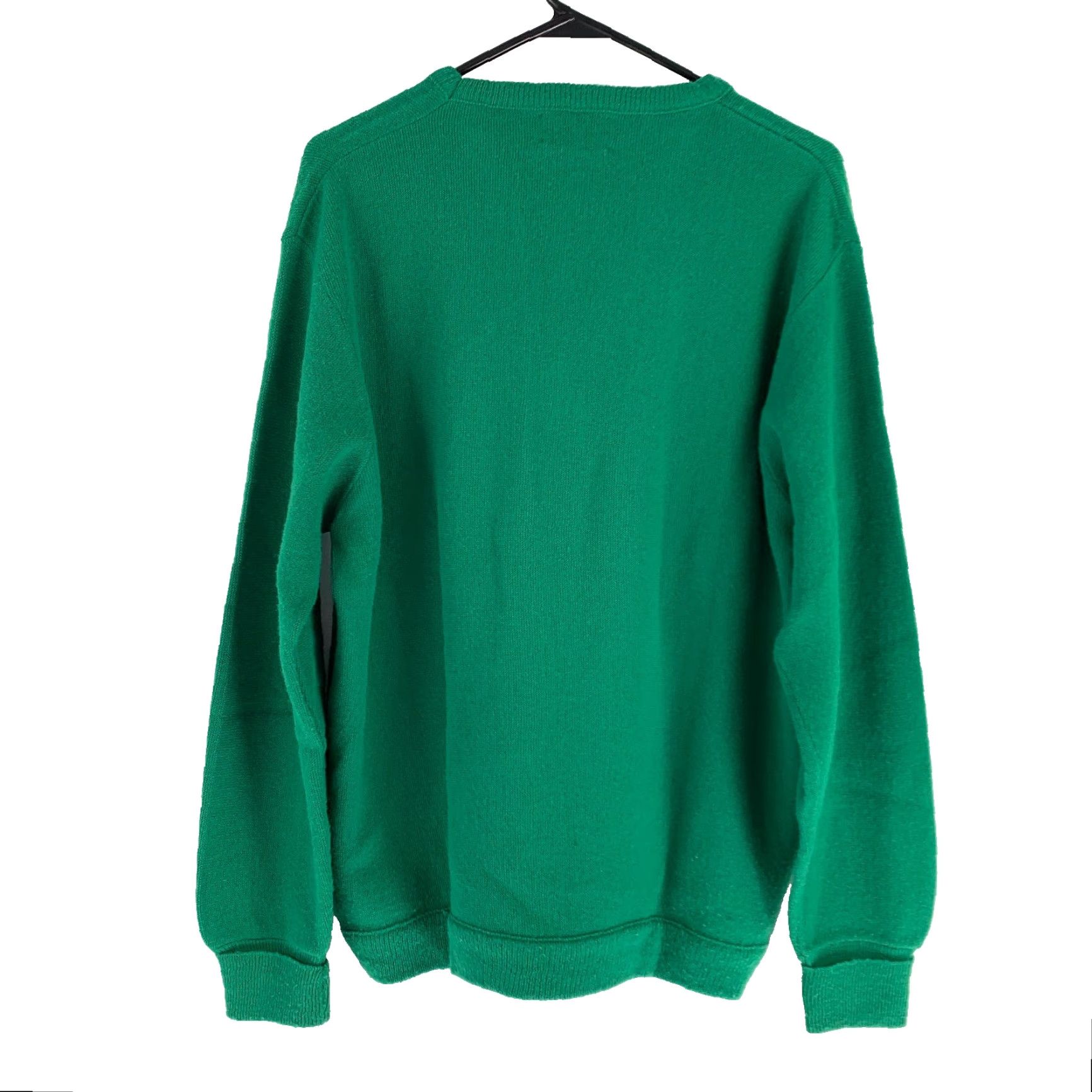 JCPenney VINTAGE JcPenney Green The Fox V-Neck Sweater Mens Large Shirt Adult Large Green 1970s Wool Blend Grunge Size US L / EU 52-54 / 3 - 4 Thumbnail