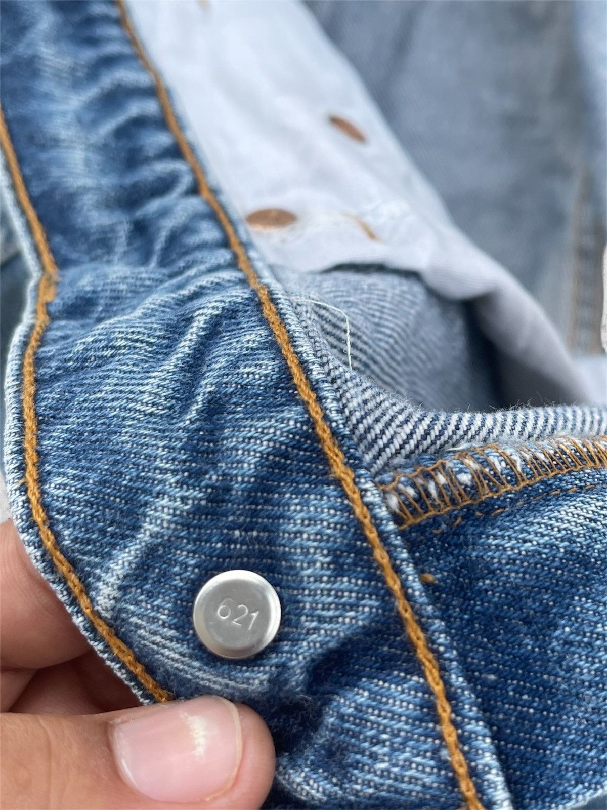 Jean × Levi's 🔥 Levi's 505 Distressed Denim Vintage W35 🔥 Size US 35 - 9 Thumbnail