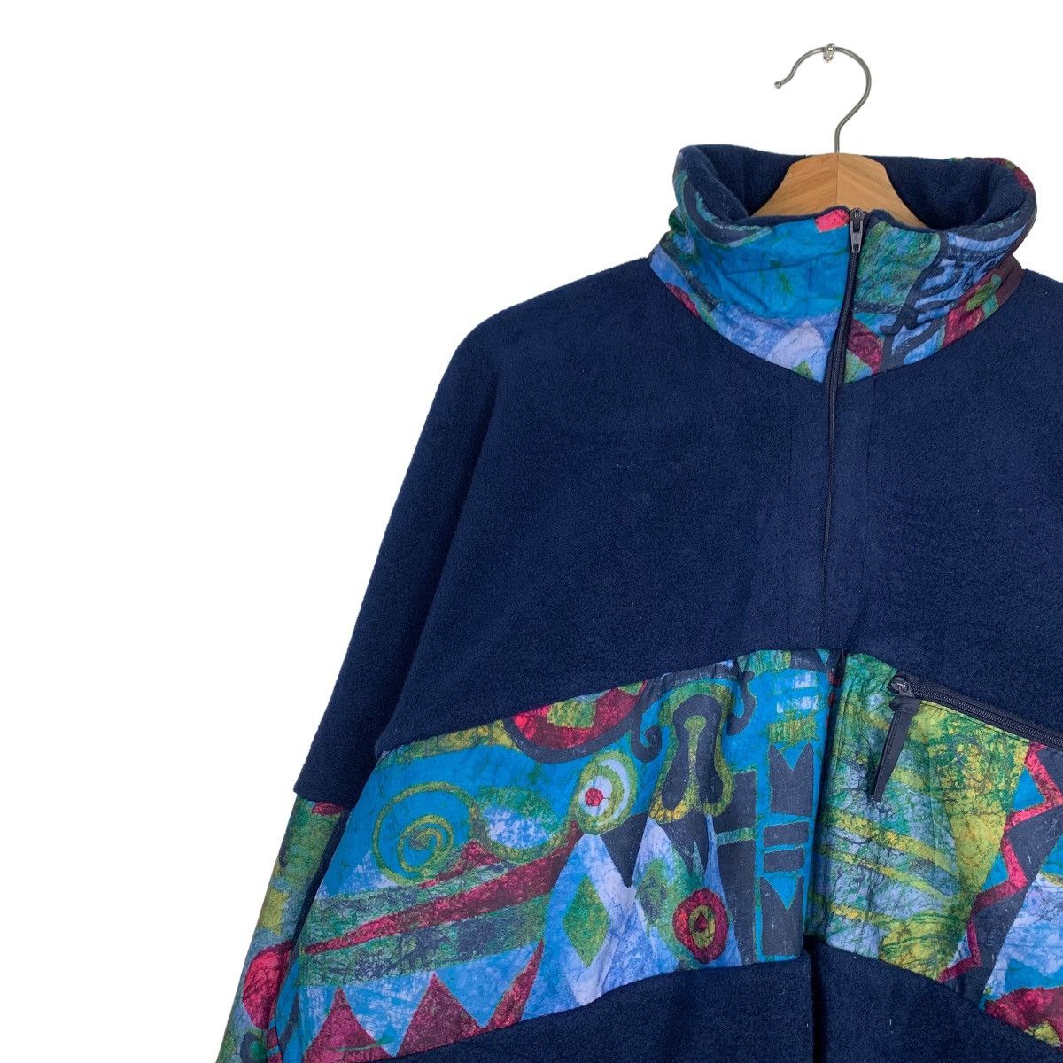 Japanese Brand SPLASHDOWN Graphic Single Pocket Fleece Jacket #0295-C13 Size US L / EU 52-54 / 3 - 7 Thumbnail