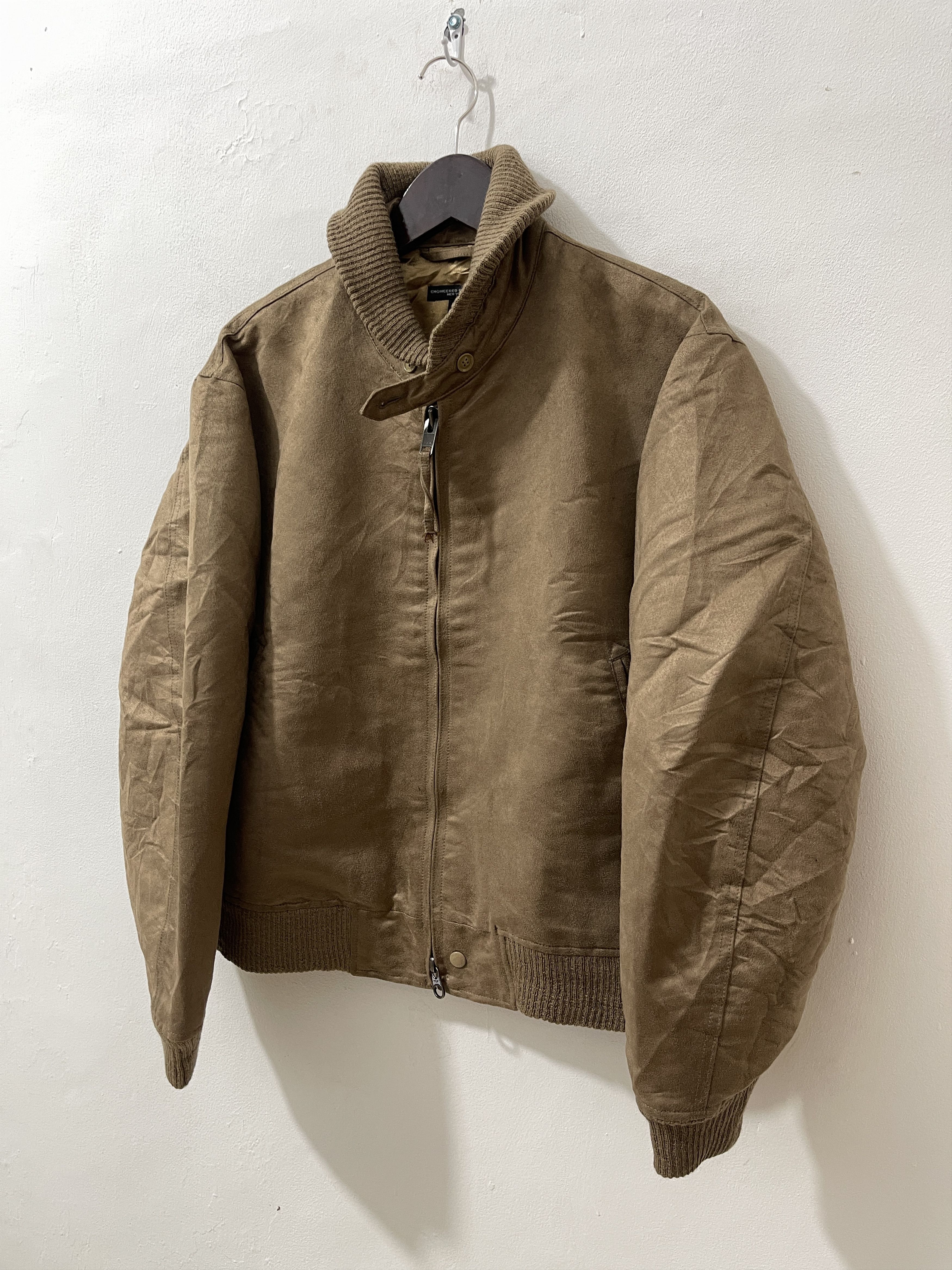 Engineered Garments Vintage 2000s Engineered Garments Tanker Suede Bomber Jacket Size US S / EU 44-46 / 1 - 2 Thumbnail