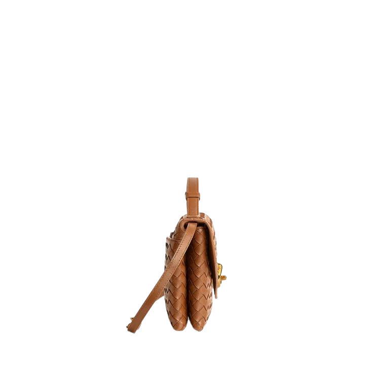 Bottega Veneta BOTTEGA VENETA Knot Lock $3500 Amber Leather Crossbody Bag N Size ONE SIZE - 3 Thumbnail