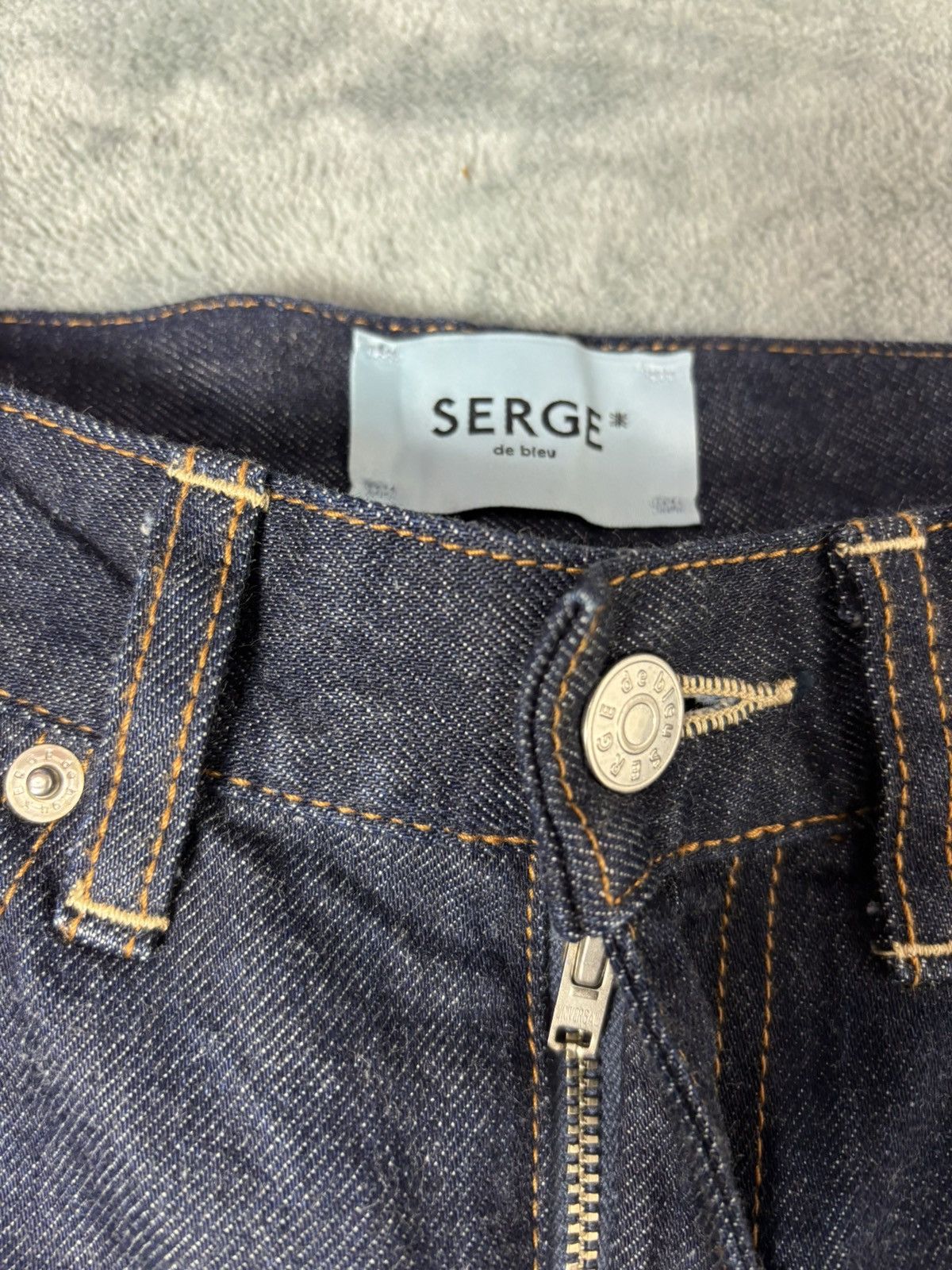 Le Grande Bleu (L.G.B.) Serge de bleu Stud Denim. S0307 Size 26" / US 2 / IT 38 - 6 Thumbnail