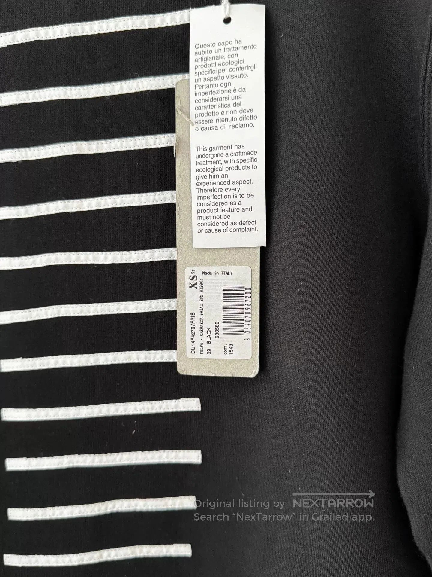Rick Owens Drkshdw Rick Owens DRKSHDW Long Sleeve Sweatshirt. Size US XS / EU 42 / 0 - 4 Thumbnail