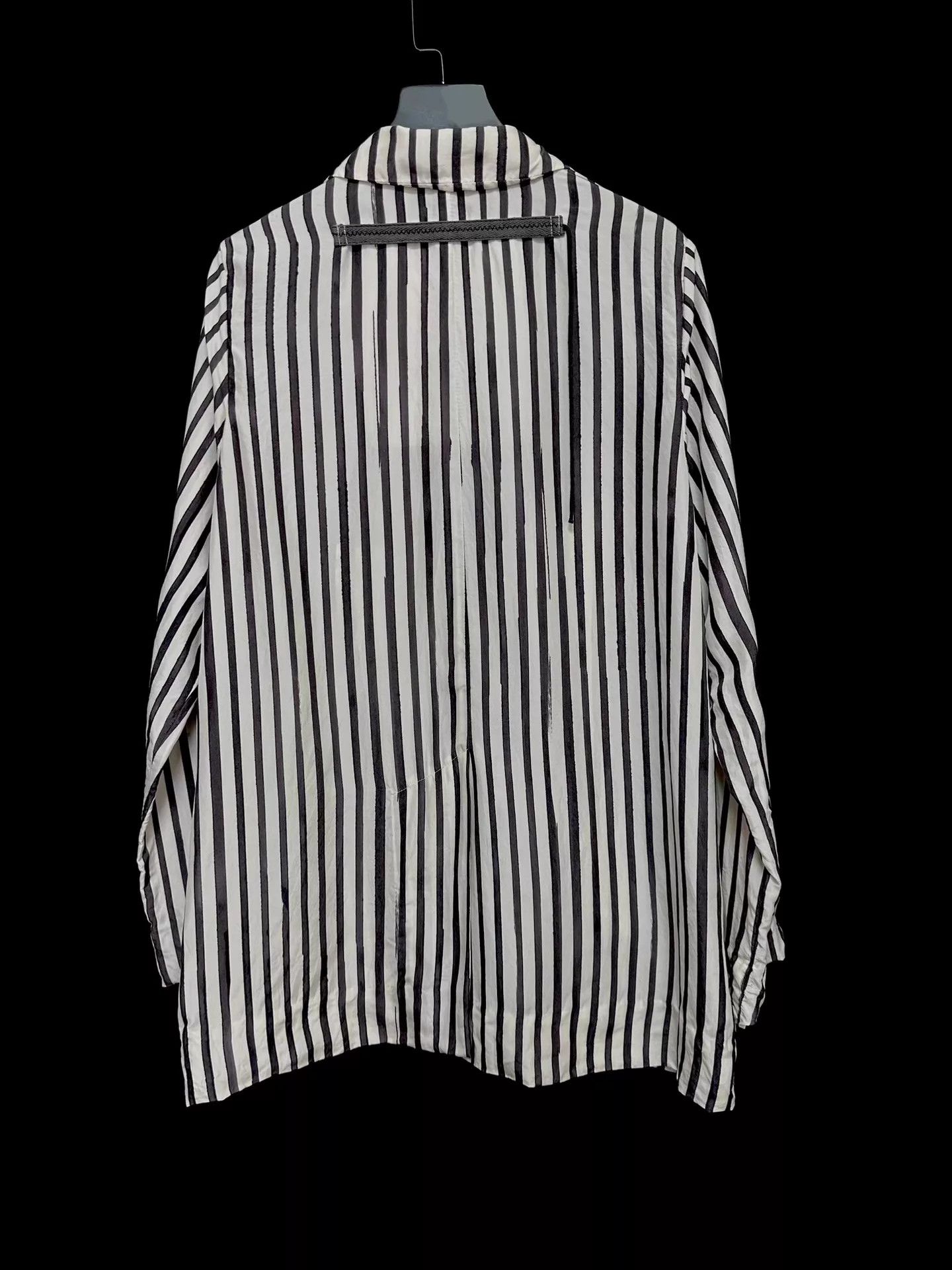 Toogood toogood Silk Handpainted Stripe Jacket Black White Size US S / EU 44-46 / 1 - 2 Thumbnail