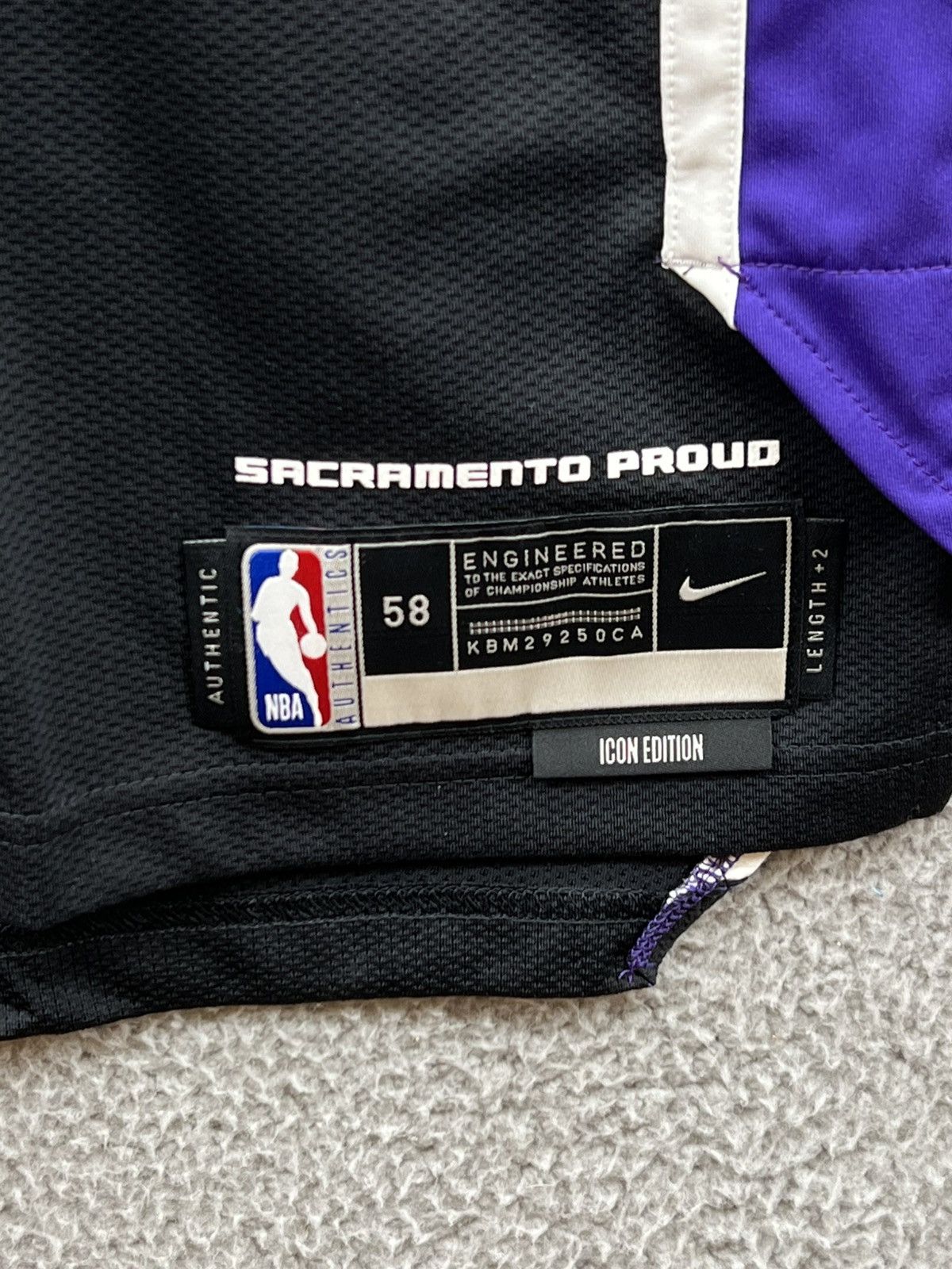 Nike Nike Sacramento Kings Sabonis Icon Edition NBA Jersey 3XL Size US XXL / EU 58 / 5 - 6 Thumbnail