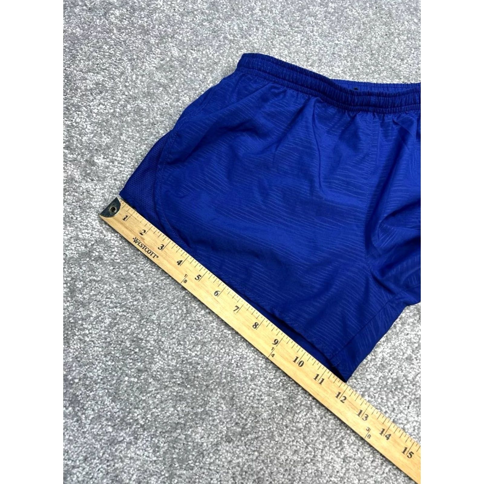 Nike Nike Running Shorts Womens Small Blue Dri Fit Short Liner Swoosh Logo Stretch Activewear Sports Size 28" / US 6 / IT 42 - 4 Thumbnail