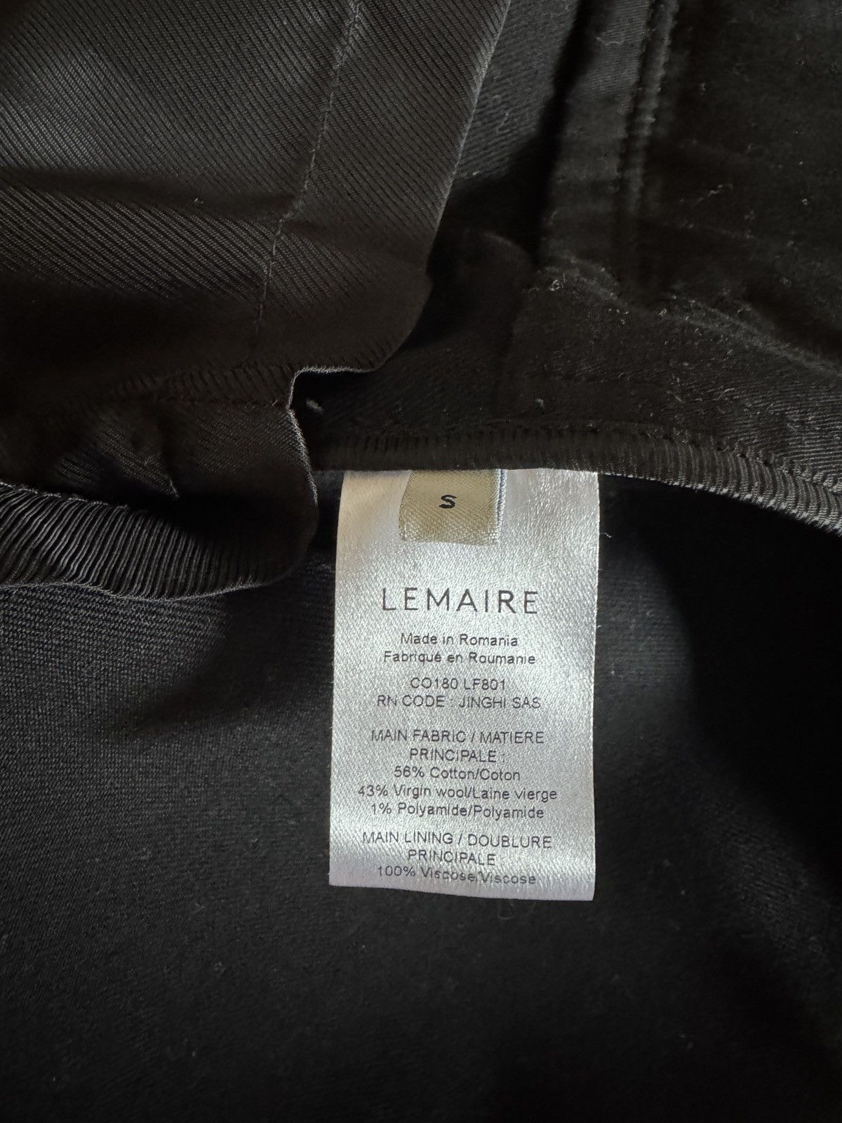 Lemaire Fall 22 wool/cotton light overcoat Size US S / EU 44-46 / 1 - 5 Thumbnail