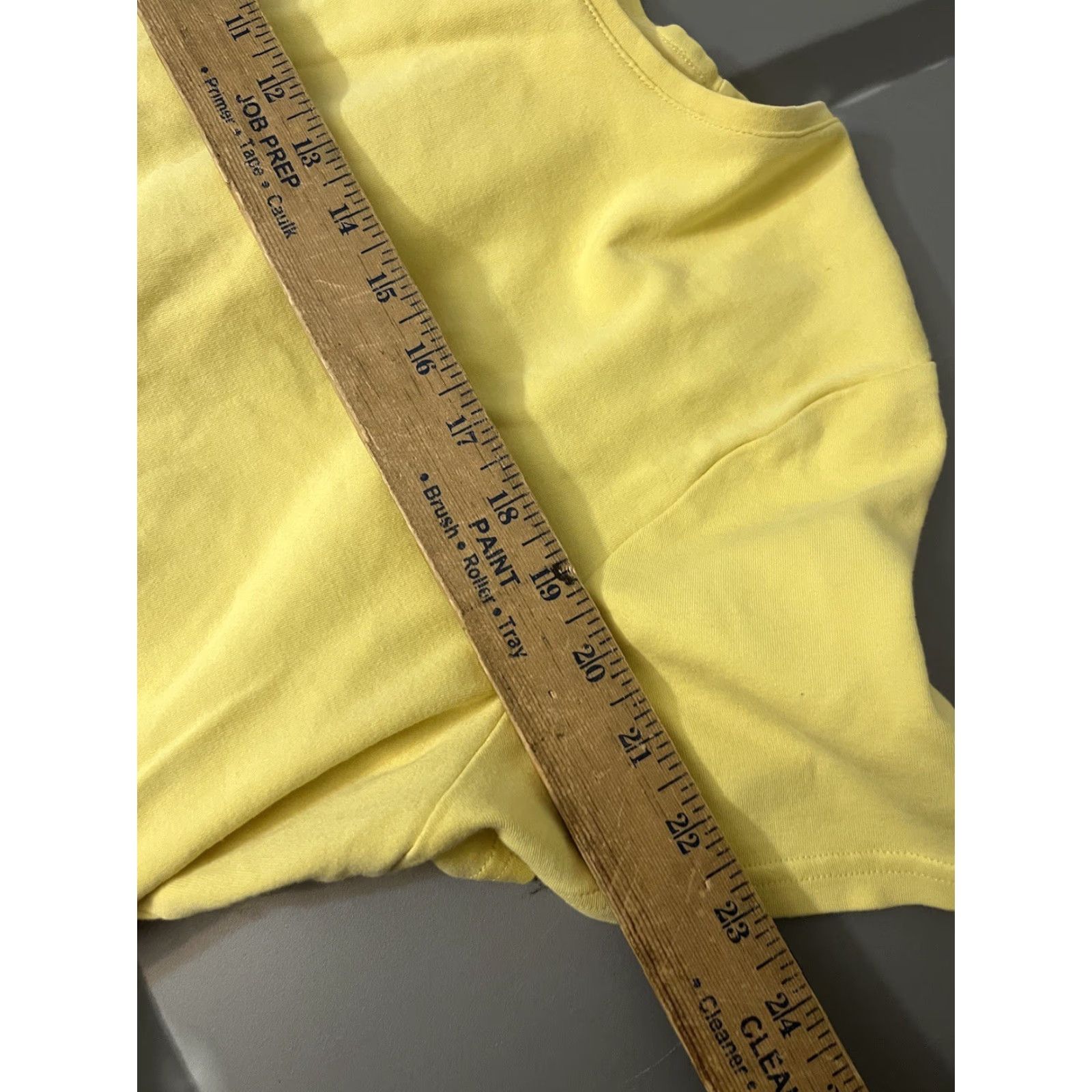 Croft & Barrow Croft & Barrow Classic T Women's 1X Yellow Knit Top Round Neck Short Sleeves Shirt Mens? Size XL / US 12-14 / IT 48-50 - 5 Thumbnail
