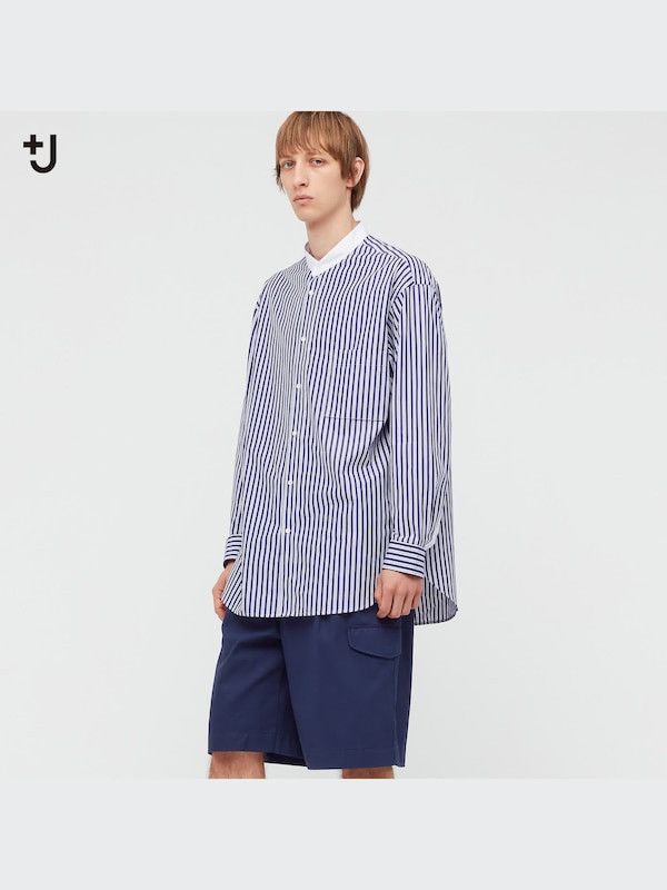 Jil Sander × Uniqlo Uniqlo Jil Sander Supima Cotton Oversized Stand Collar Size US M / EU 48-50 / 2 - 7 Thumbnail