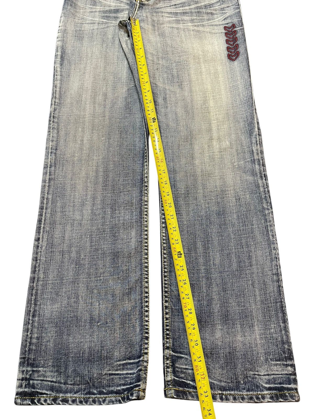 Hummel Vintage Hummel Blue Faded Wash Style Baggy Jeans Size US 32 / EU 48 - 13 Thumbnail