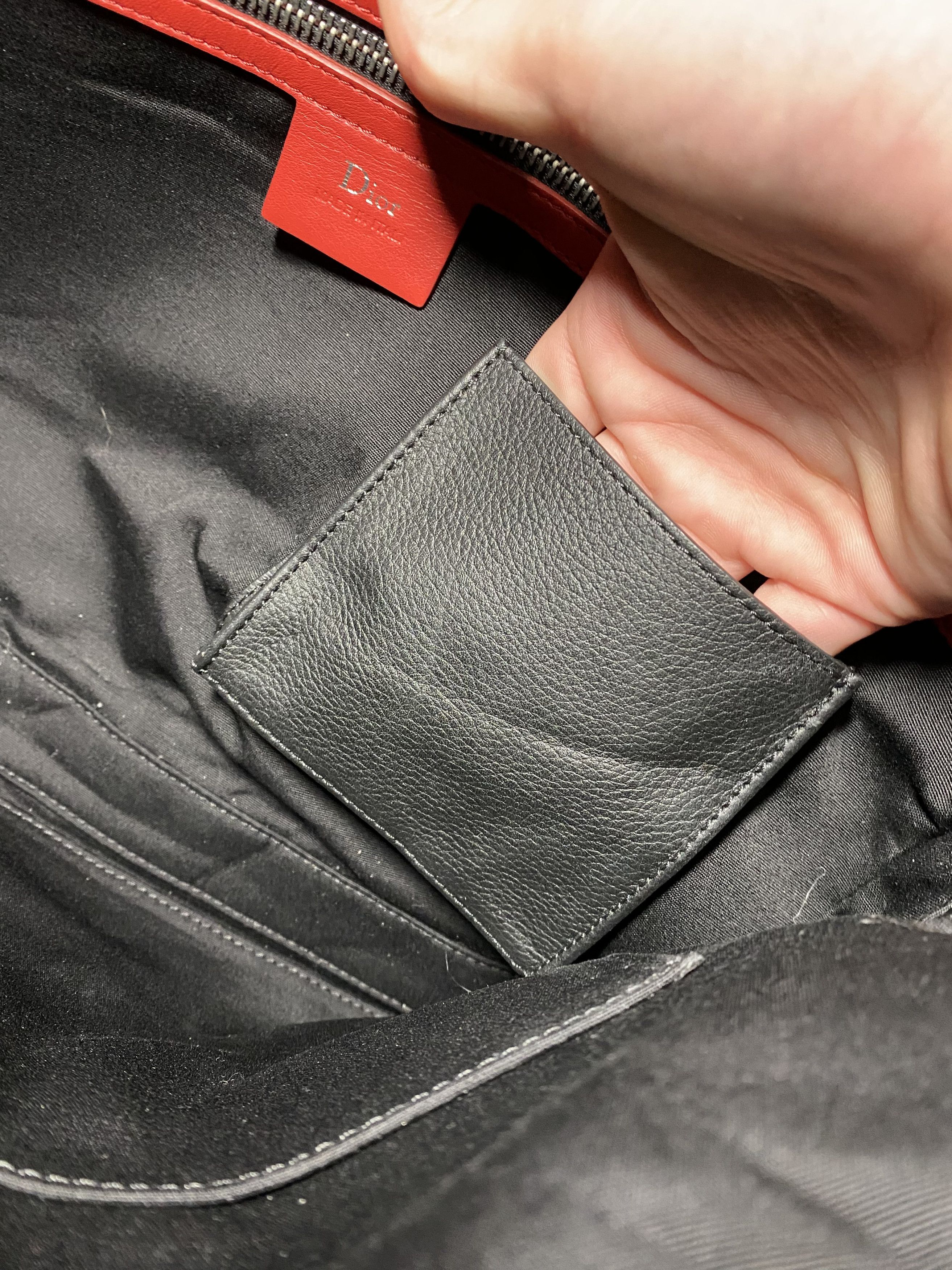 1/1 Dior FW17 Runway Gradient Leather Black Messenger Bag