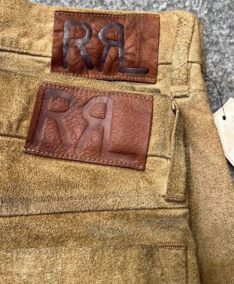 RRL Ralph Lauren RRL Ralph Lauren Leather Studded Pants