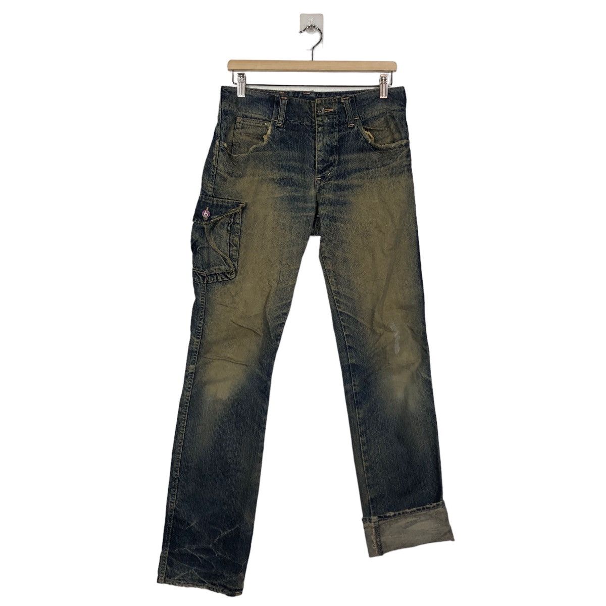 Japanese Brand 🔥90’s BUSH DENIM JEANS DISTRESSED DESIGN JOHNBULL JAPAN Size US 30 / EU 46 - 9 Thumbnail