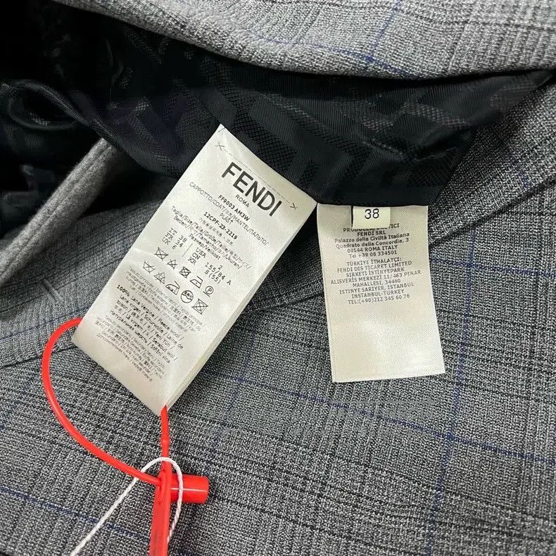 Fendi Fendi Gray Mixed Collar Long Single-breasted Wool Coat Size XS / US 0-2 / IT 36-38 - 8 Thumbnail