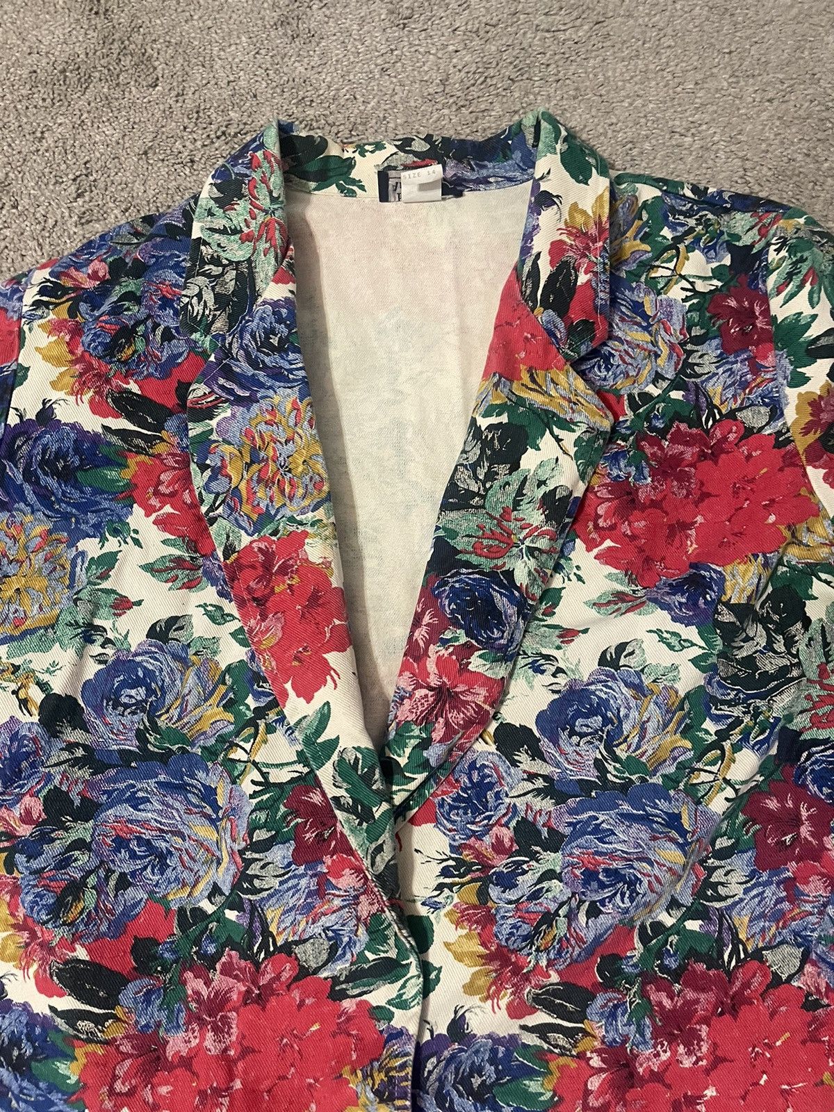 Bentley Vintage Bentley Arbuckle Floral Jacket Size 14 Made In USA Size L / US 10 / IT 46 - 2 Thumbnail