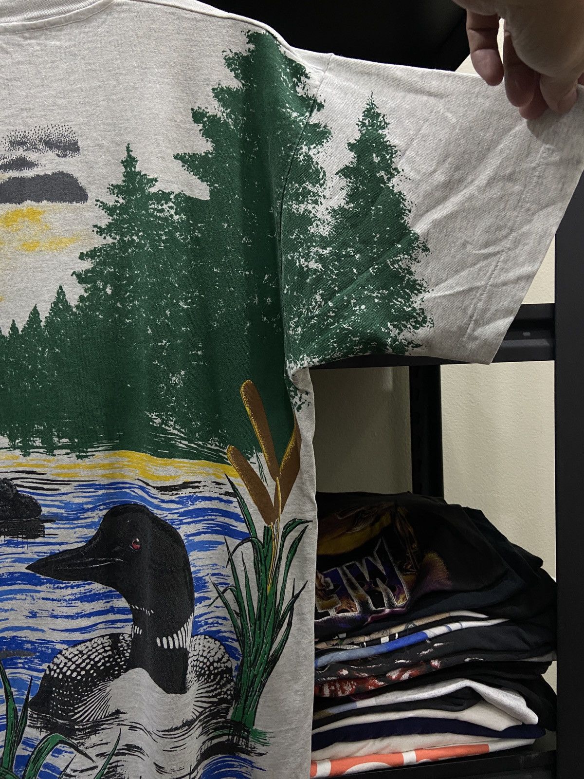 Band Tees × Vintage Vintage 90s Duck animal rock OVP Band TShirt Size US L / EU 52-54 / 3 - 11 Thumbnail