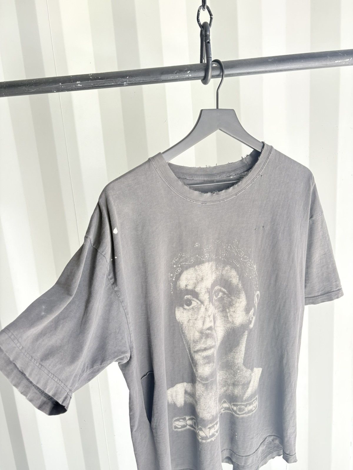 Vintage Thrashed Scarface Distressed Faded Shirt Band Grunge Size US XL / EU 56 / 4 - 2 Thumbnail