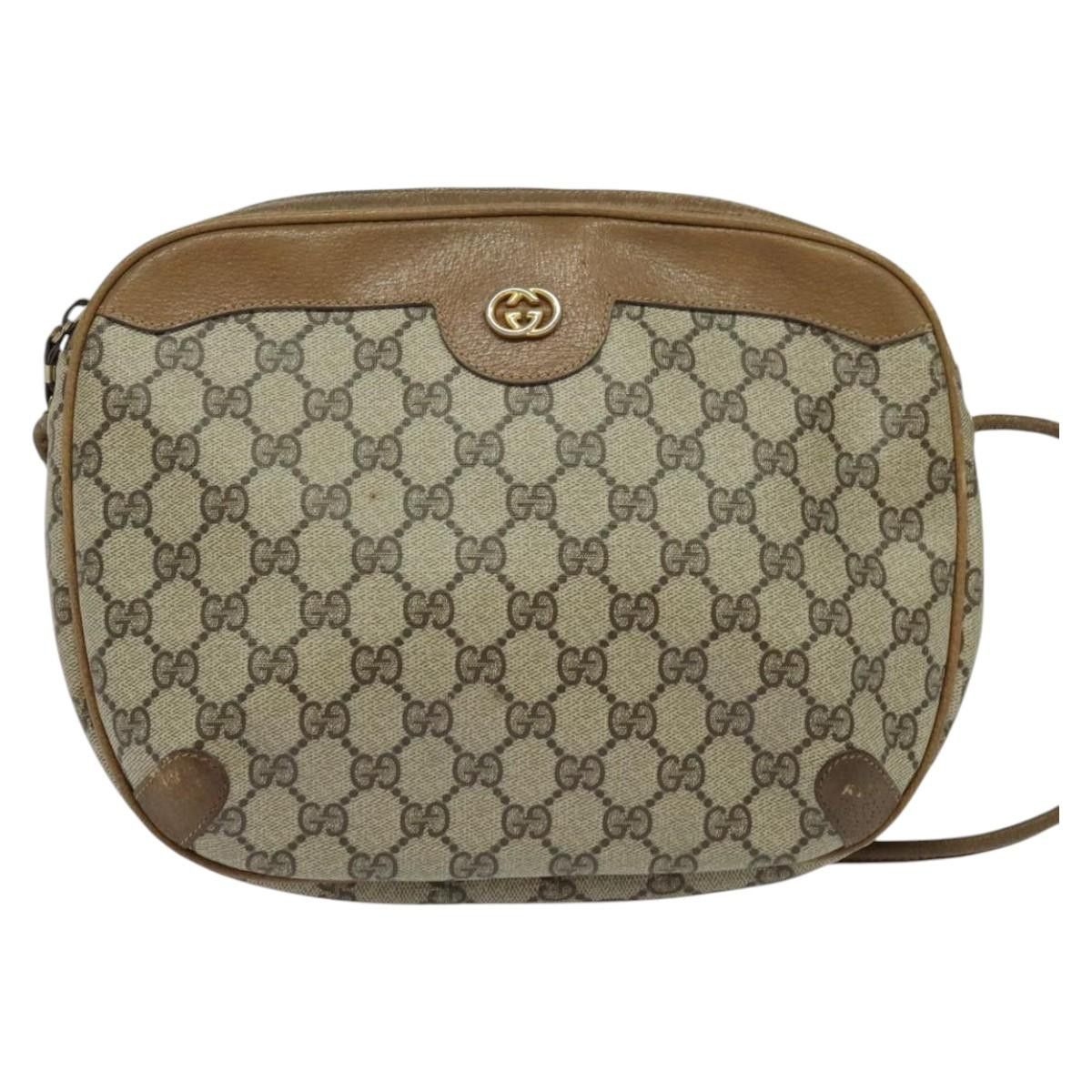 Gucci GUCCI GG Supreme Shoulder Bag Pvc Beige 001 104 001 104 Size ONE SIZE - 2 Thumbnail