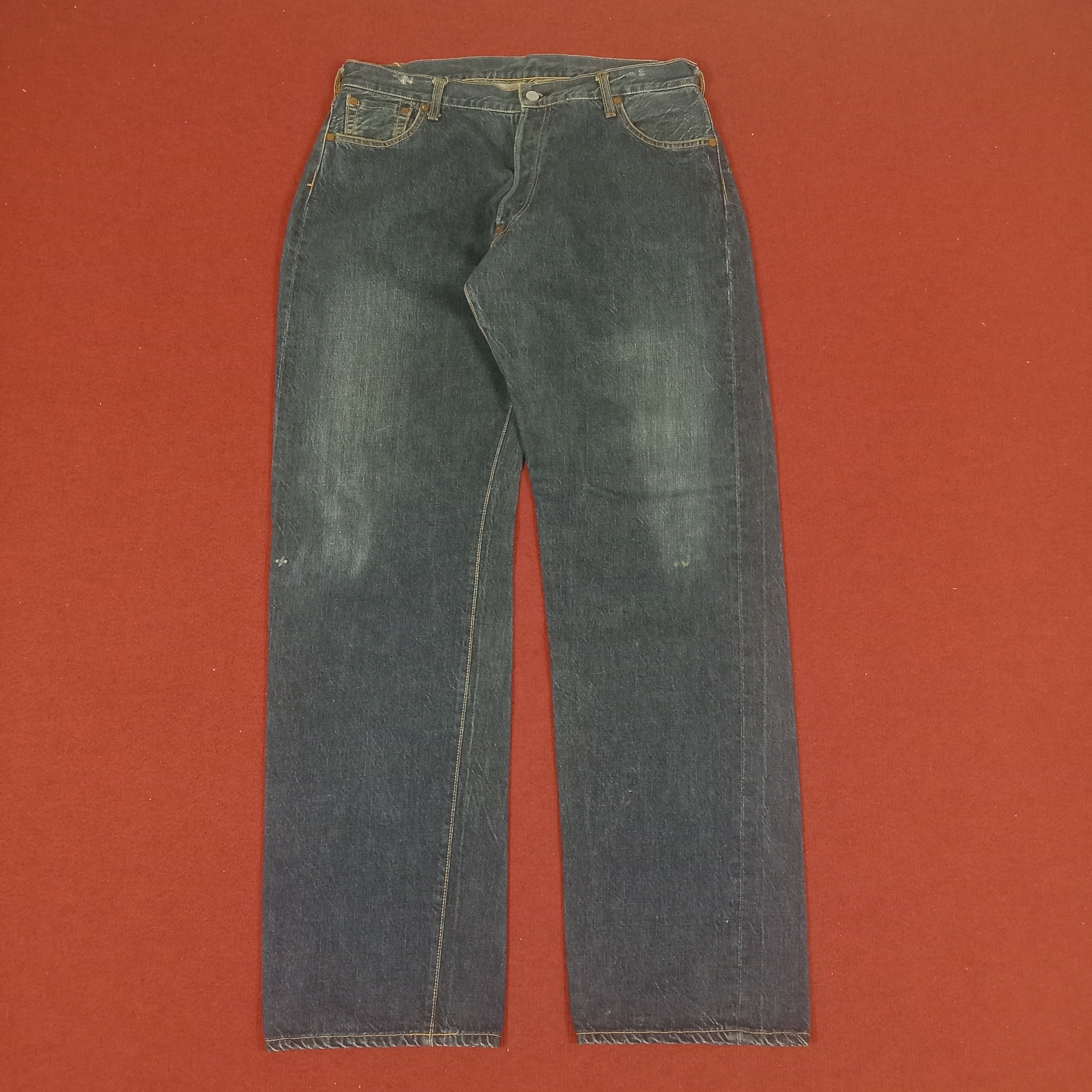 Evisu × Japanese Brand × Vintage Evis Streetwear Skater Custom Daicock Style Jeans Size US 35 - 4 Thumbnail