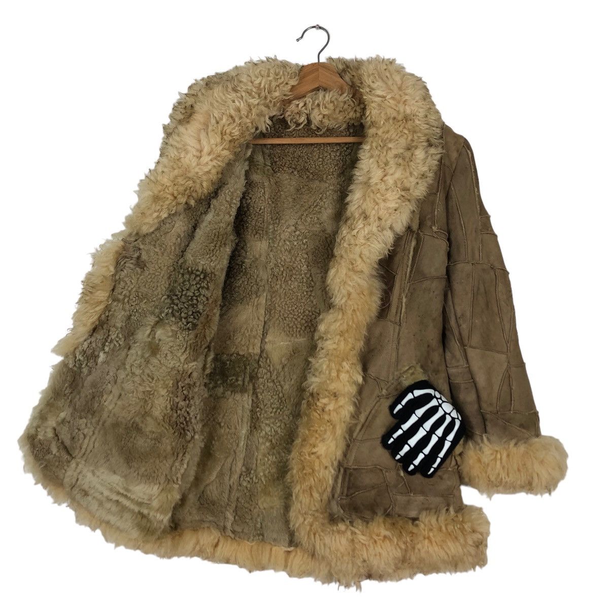 Genuine Leather 🔥90’s RARE GENUINE SUEDE LEATHER JACKET MINK FUR LINING Size US M / EU 48-50 / 2 - 9 Thumbnail