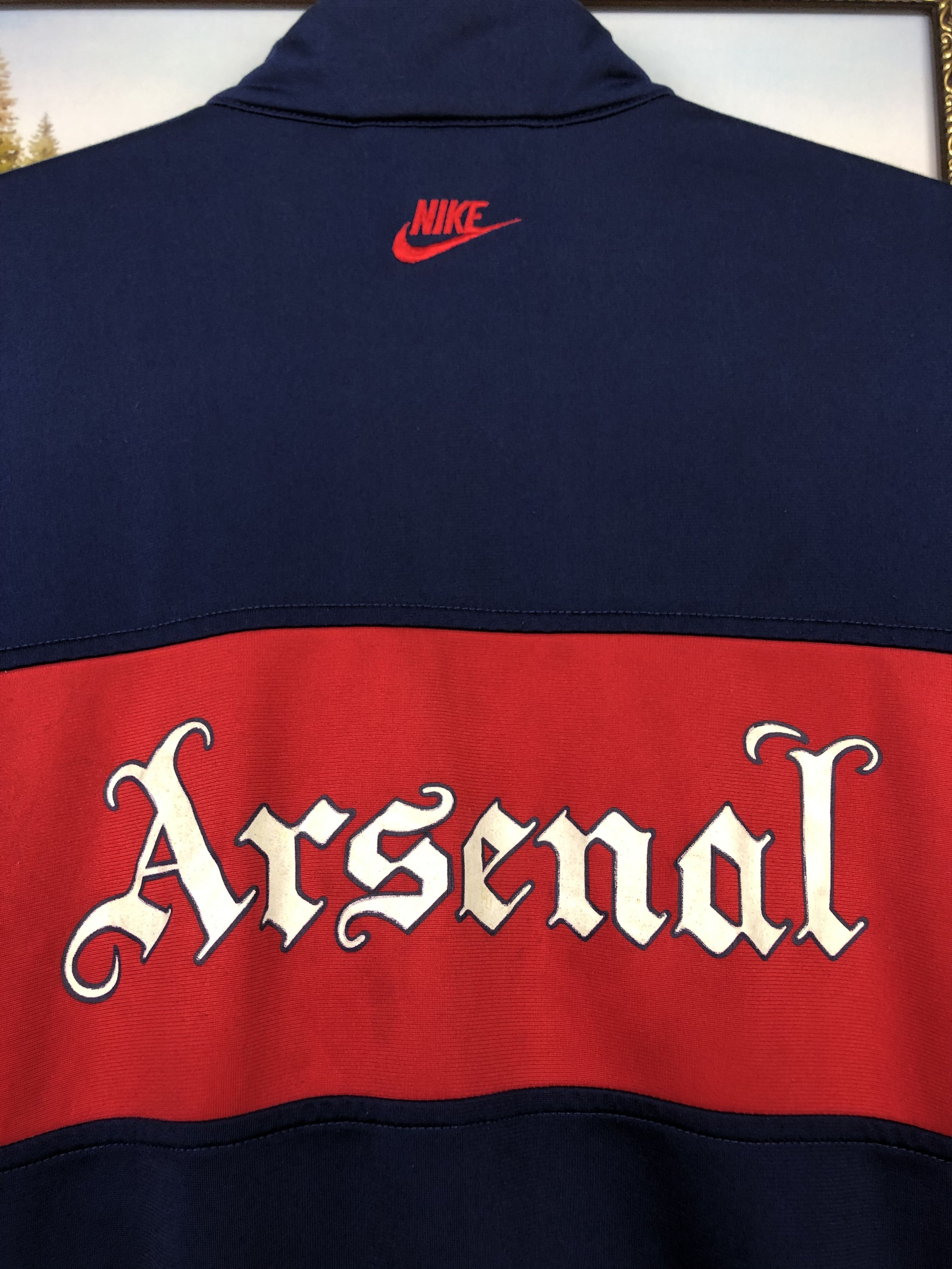 Nike Vintage 90's Nike Arsenal Football Jacket Soccer Track Top Size US S / EU 44-46 / 1 - 13 Thumbnail