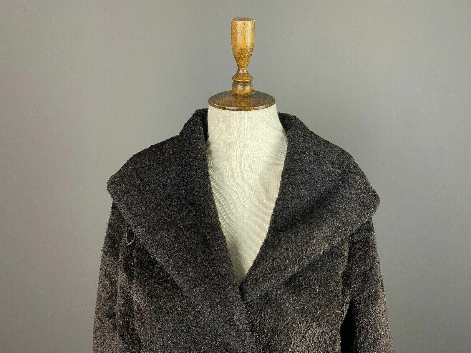 Designer Max Mara Brown Alpaca Wool Over Coat Size US 8 GB 10 Size M / US 6-8 / IT 42-44 - 2 Thumbnail
