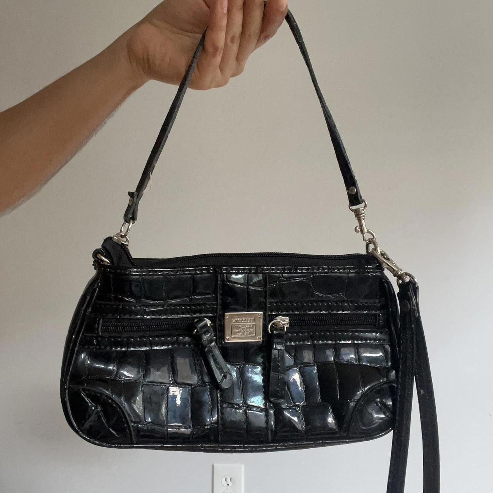 Other Black leather shoulder bag with silver hardware Size ONE SIZE - 1 Thumbnail