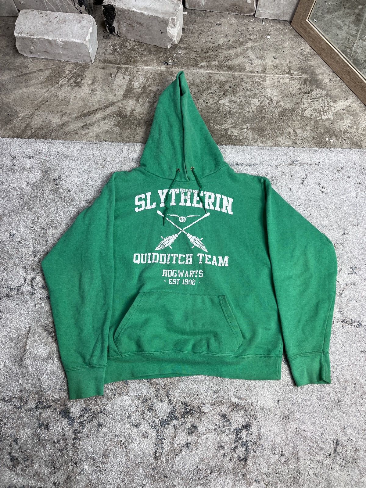 Vintage HARRY POTTER SLYTHERIN RARE COLLEGE Y2K HOODIE - № 1654 Size US M / EU 48-50 / 2 - 2 Thumbnail