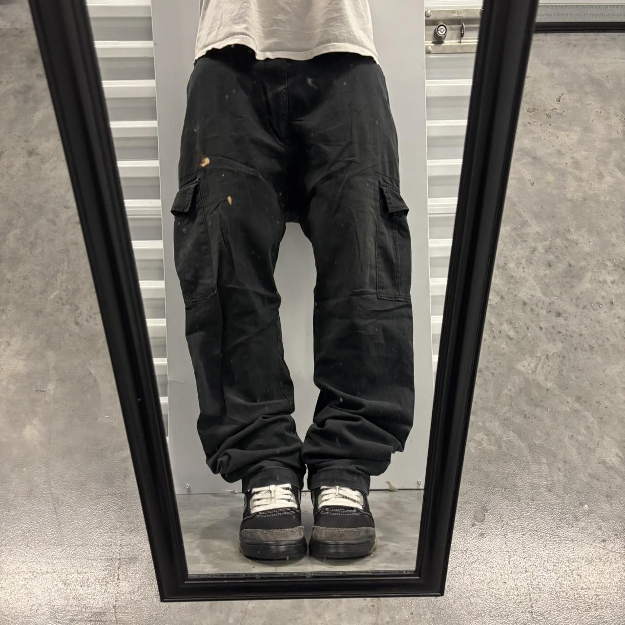 Japanese Brand × Vintage Vintage Y2K Grunge Black Skater Streetwear Cargo Pants! Size US 36 / EU 52 - 1 Thumbnail