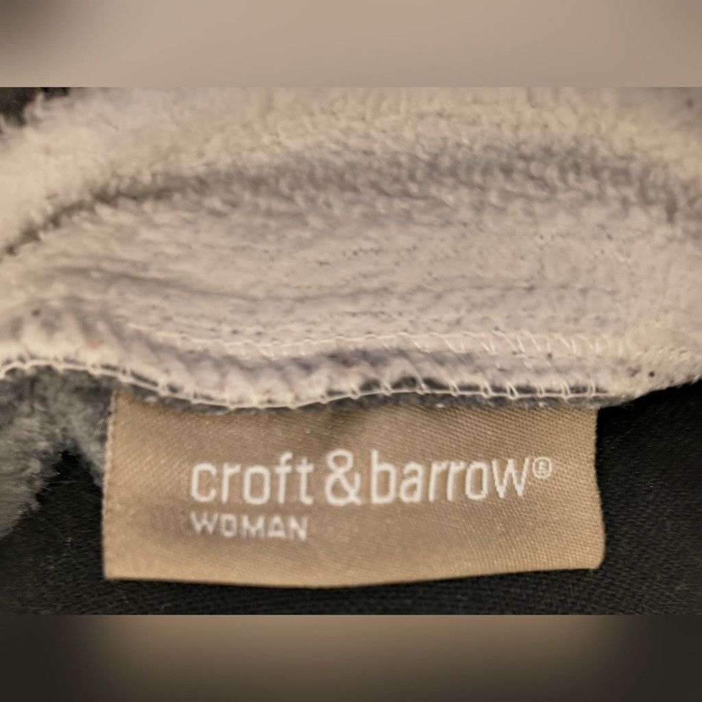 Croft & Barrow Gray Snowman Embroidered Sweatshirt Size XL / US 12-14 / IT 48-50 - 4 Thumbnail